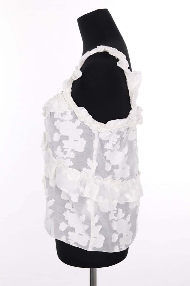 Top sans manche SEZANE - Seconde main Blanc
