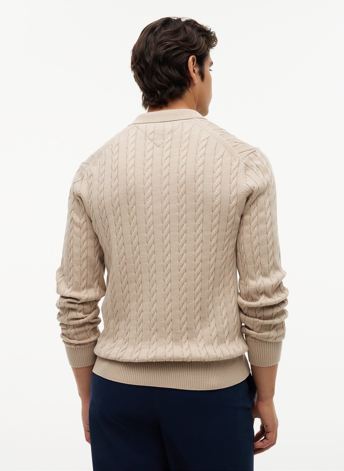 Regular-Fit Pullover aus Bio-Baumwolle TOMMY HILFIGER Beige