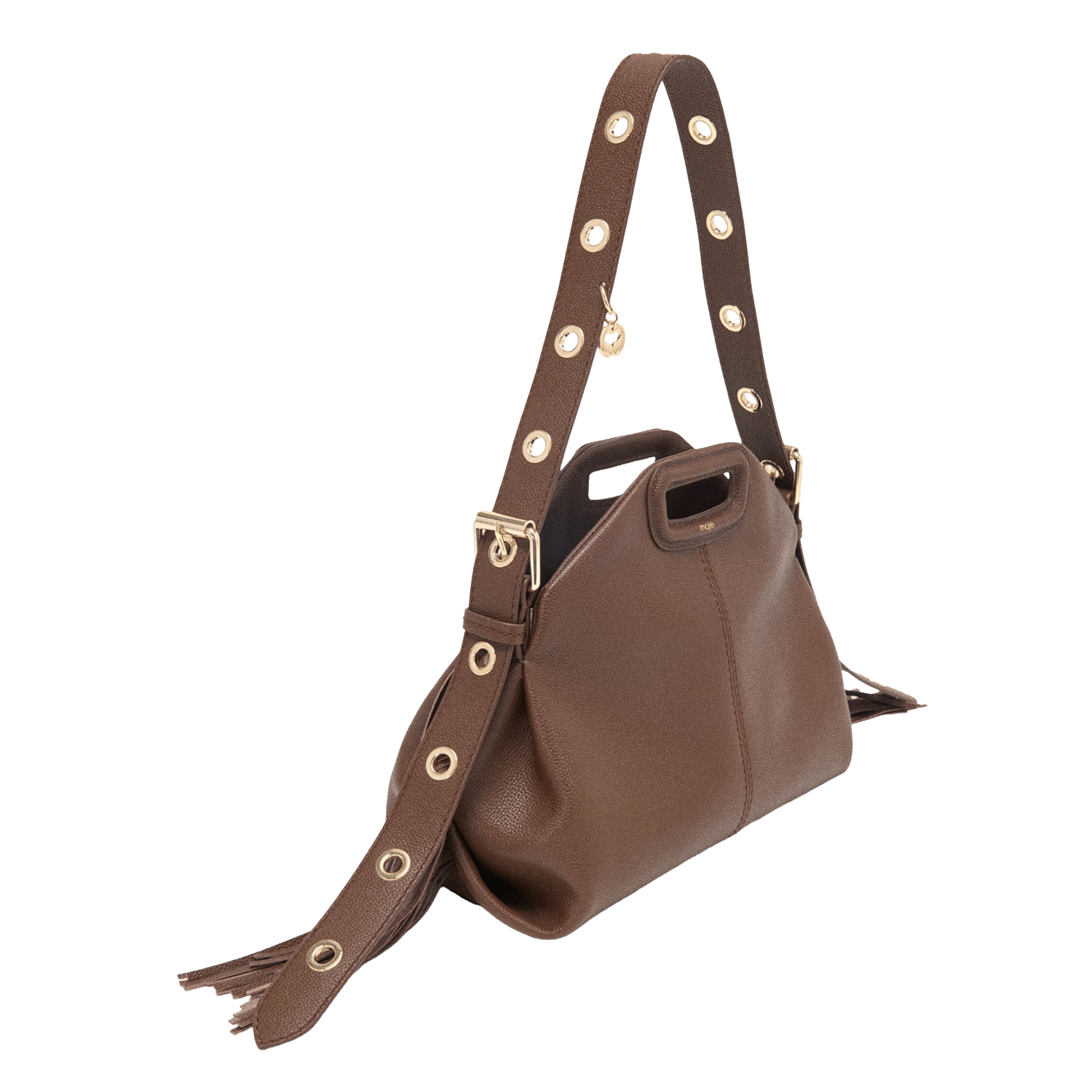 Leren clutch MAJE Bruin