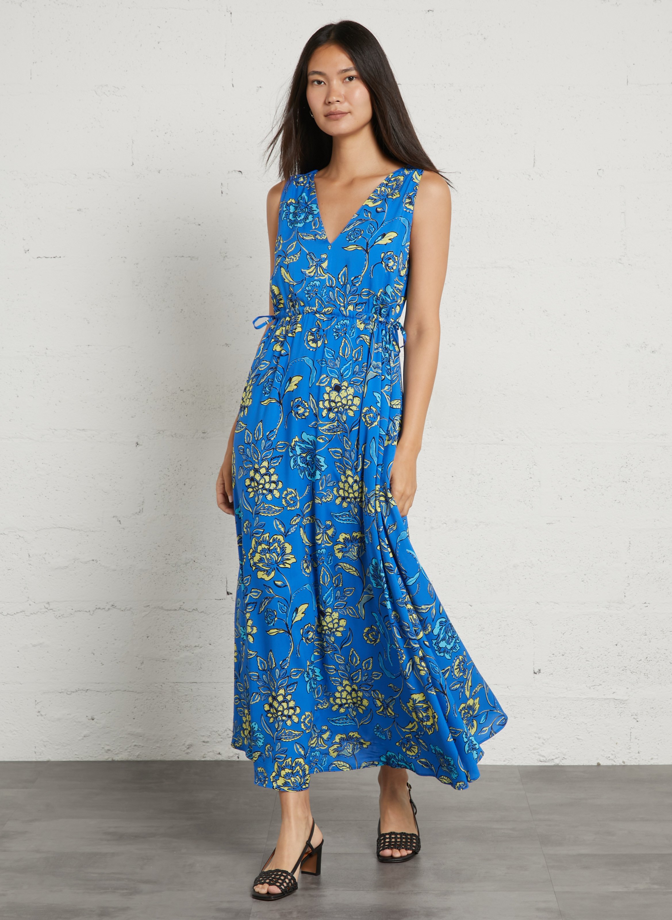 Long printed dress SUD EXPRESS Blue