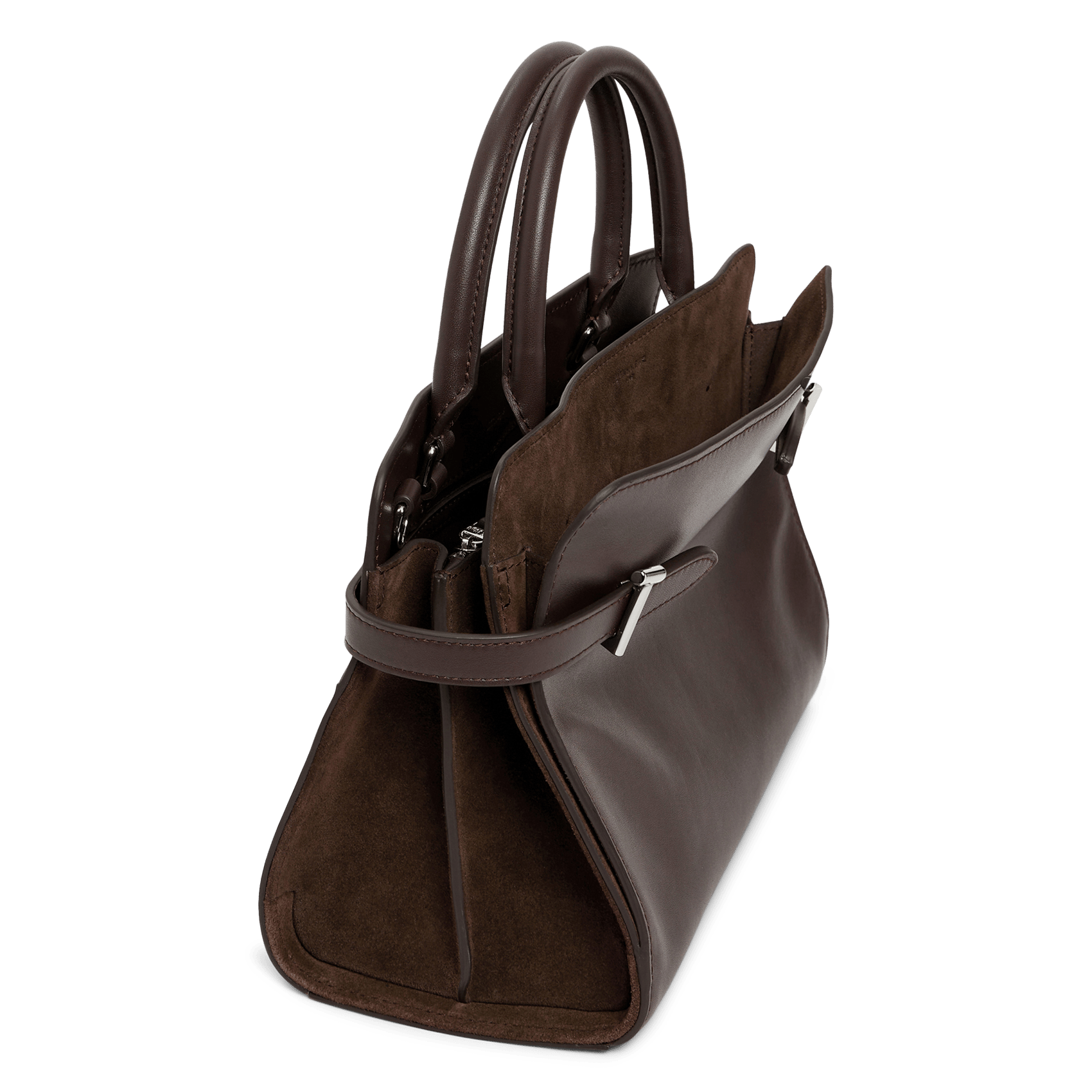 Sac à main en cuir LE TANNEUR Marron