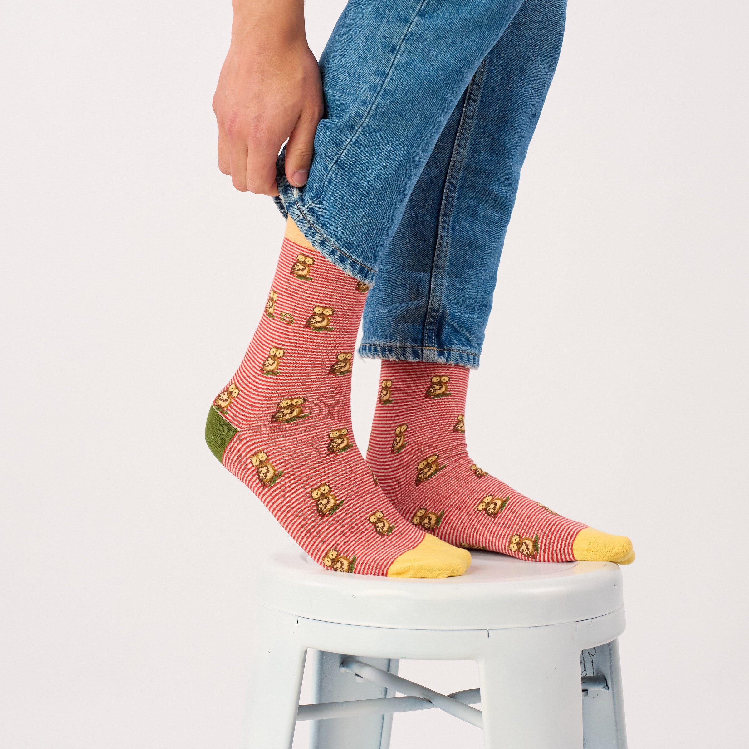 Combed Cotton Animal Socks | Red BILLYBELT Men