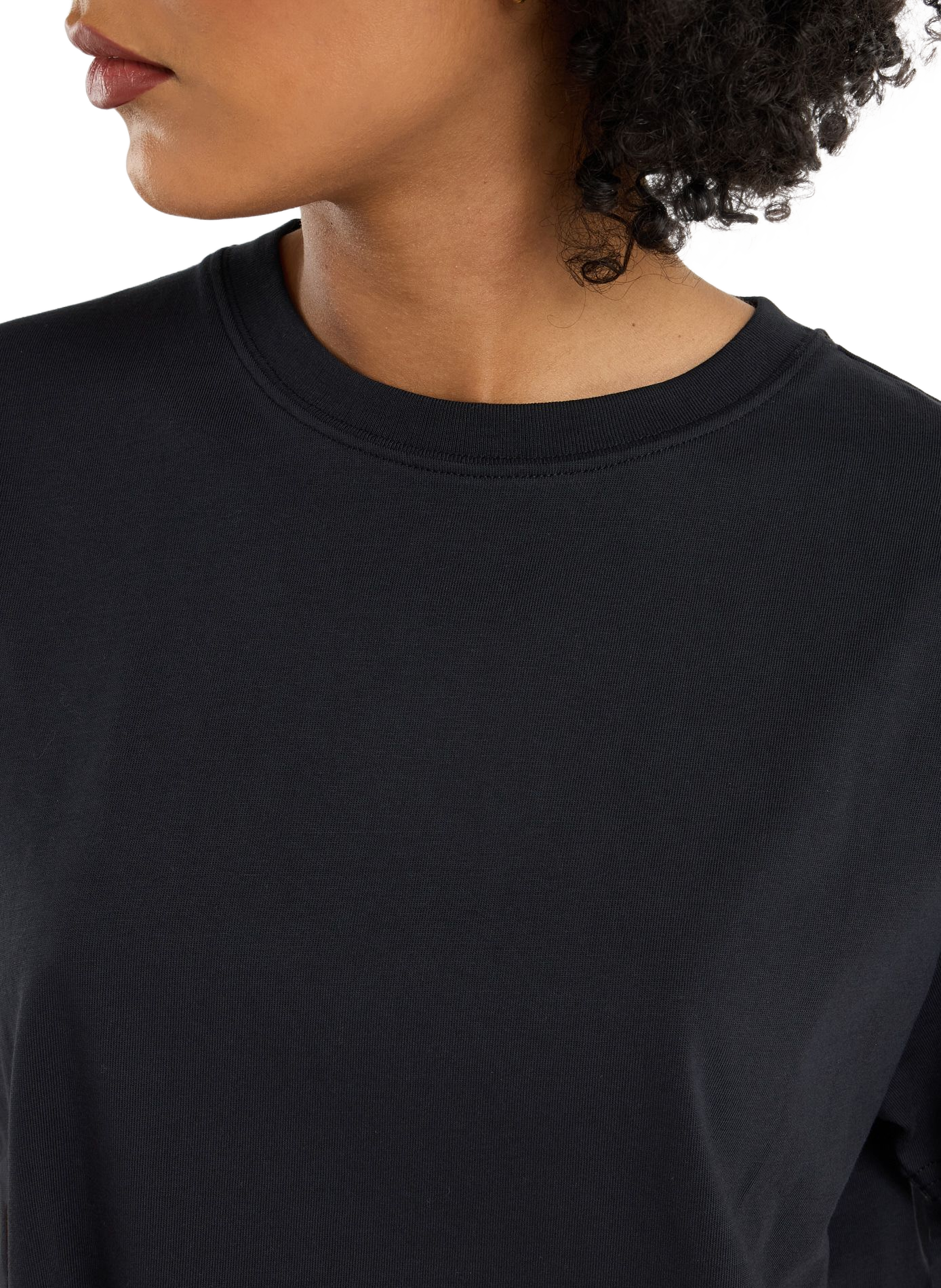 Vintage cotton T-shirt. SAISON 1865 Black