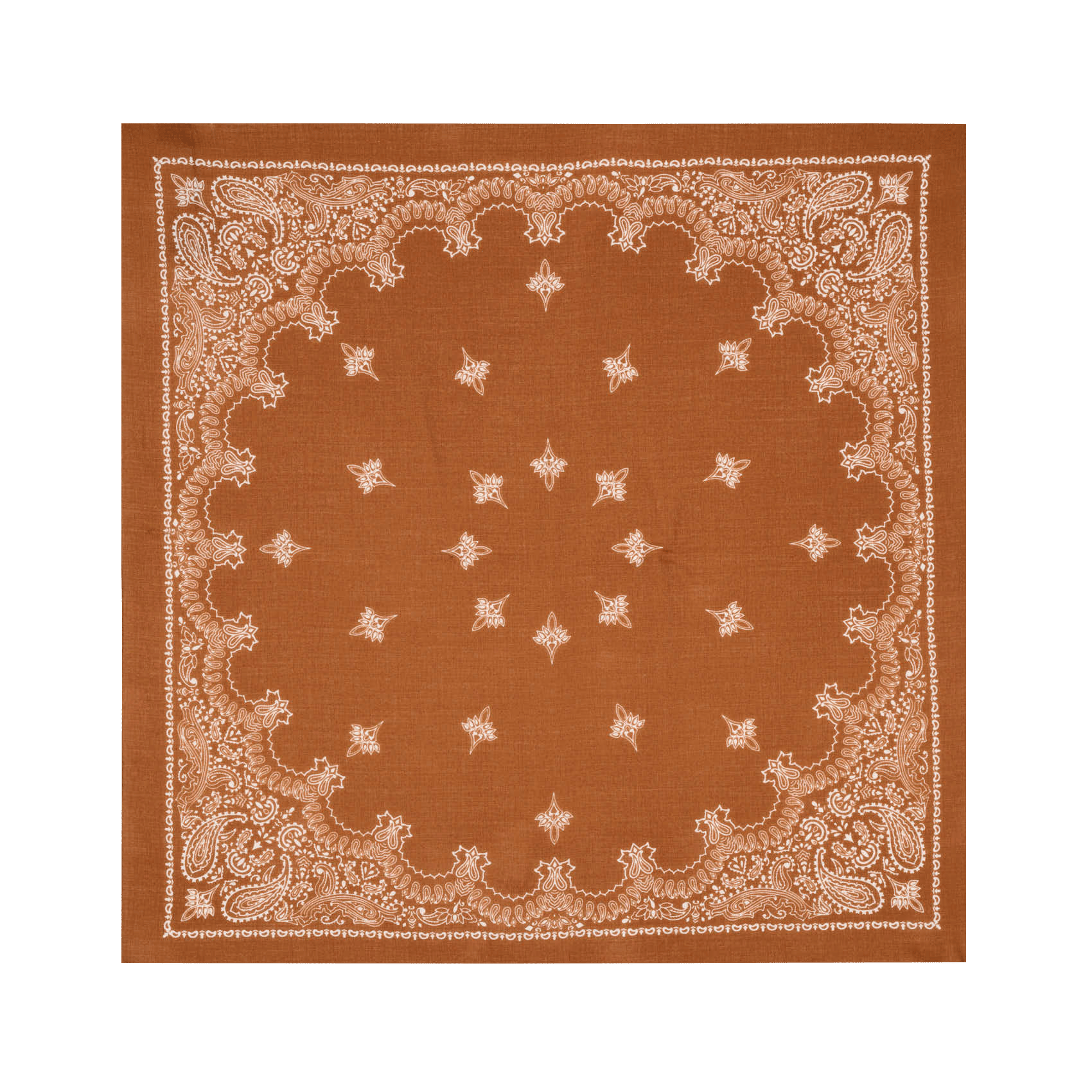 Foulard imprimé en laine DESTIN Orange
