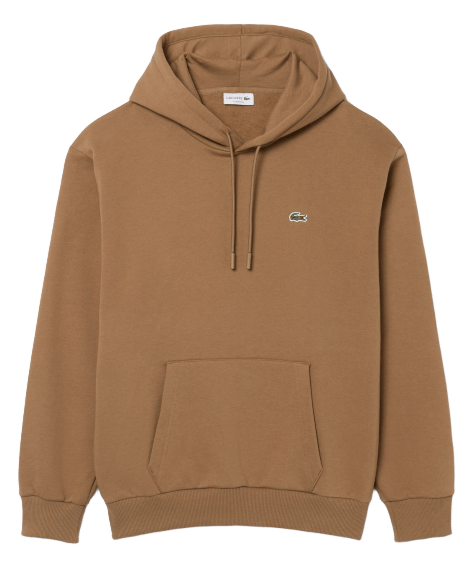 Cotton-blend hoodie LACOSTE Brown