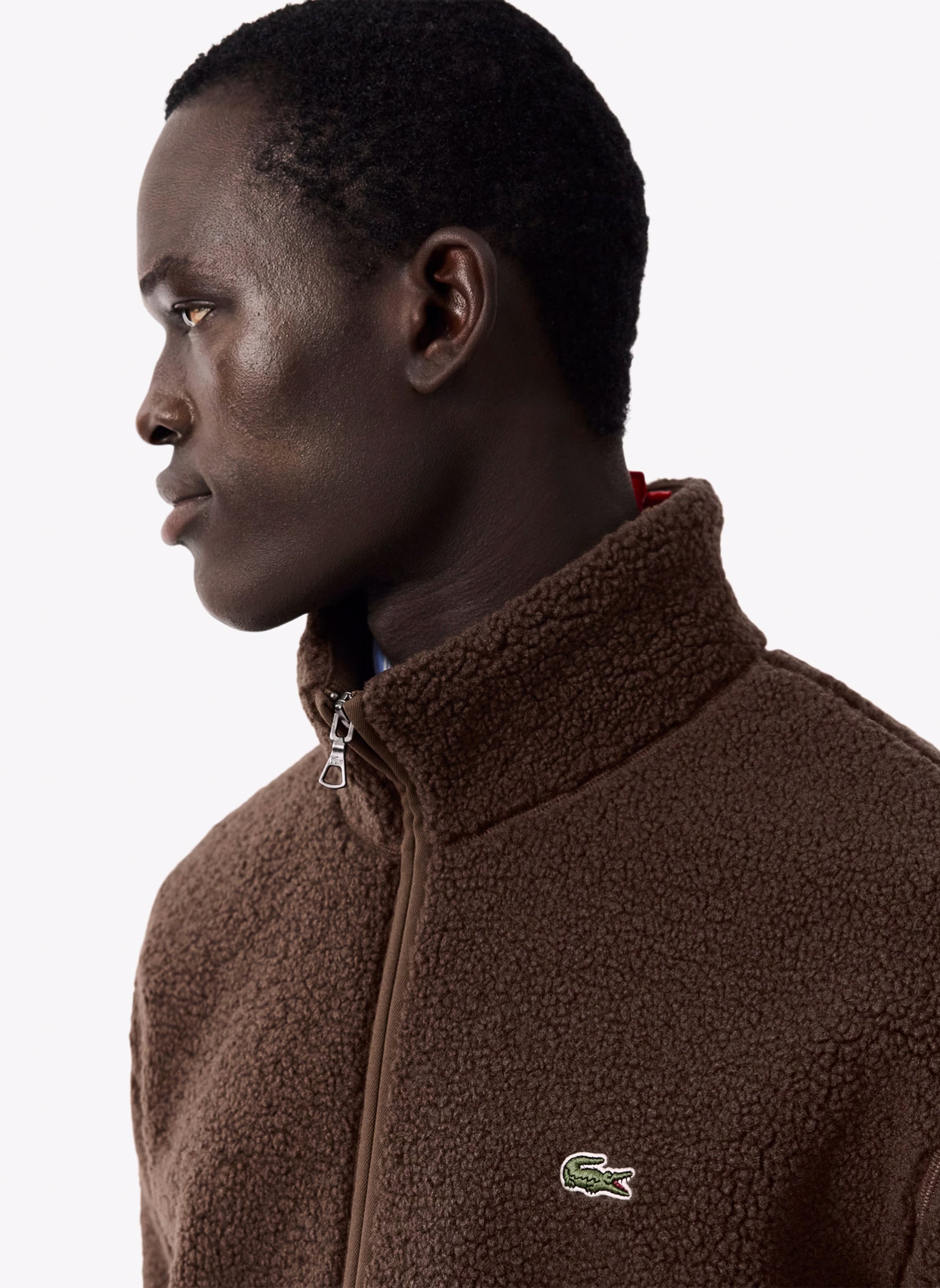 Gerader Stehkragen-Blouson LACOSTE Braun
