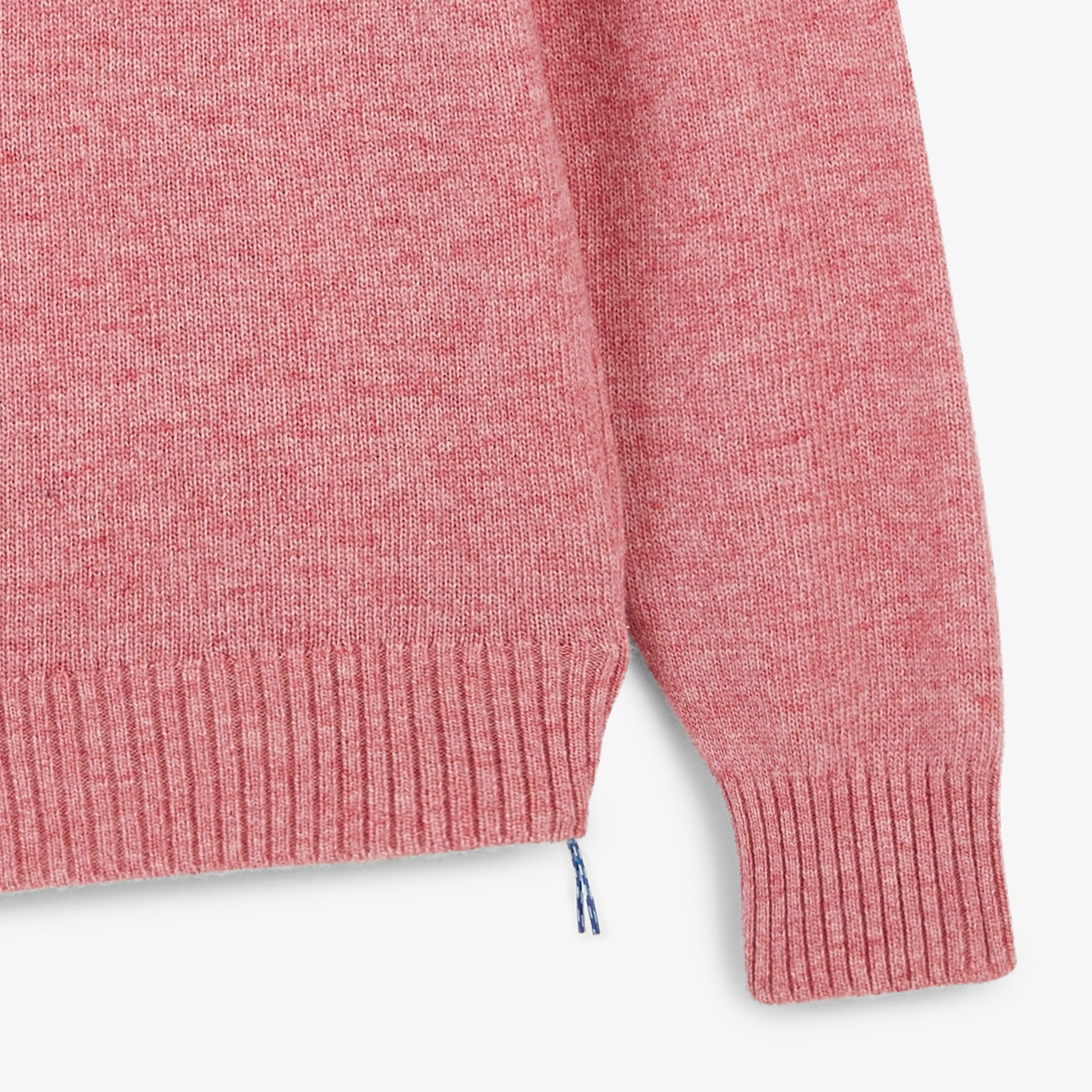 MADANI round-neck wool sweater in dahlia pink SBPLAY SERGE BLANCO Pink