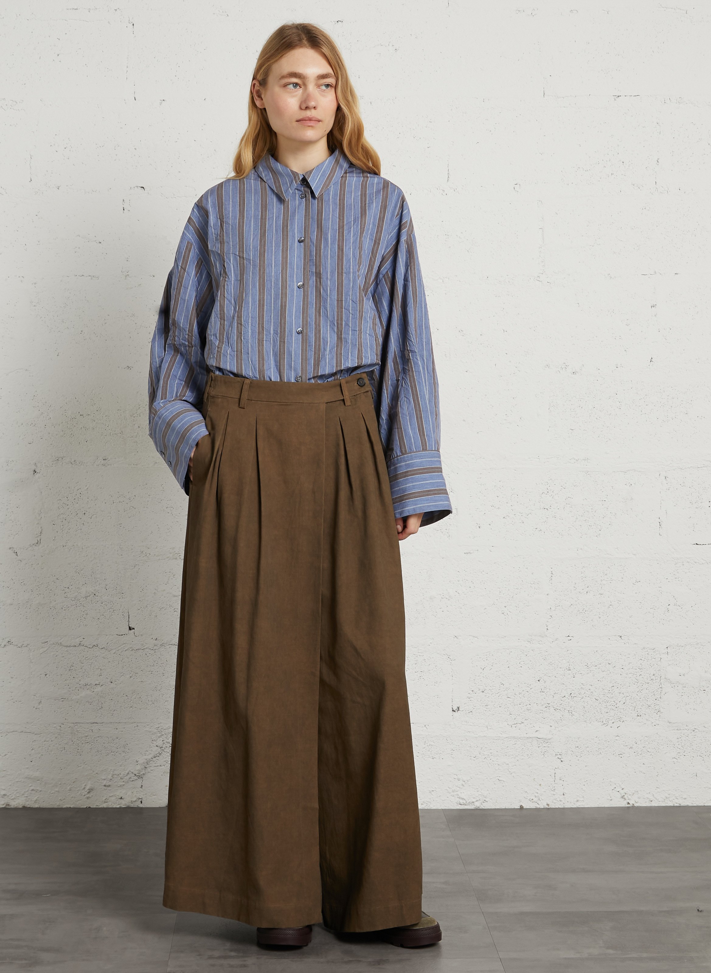 Gestreepte, oversized blouse RUE DE TOKYO Veelkleurig