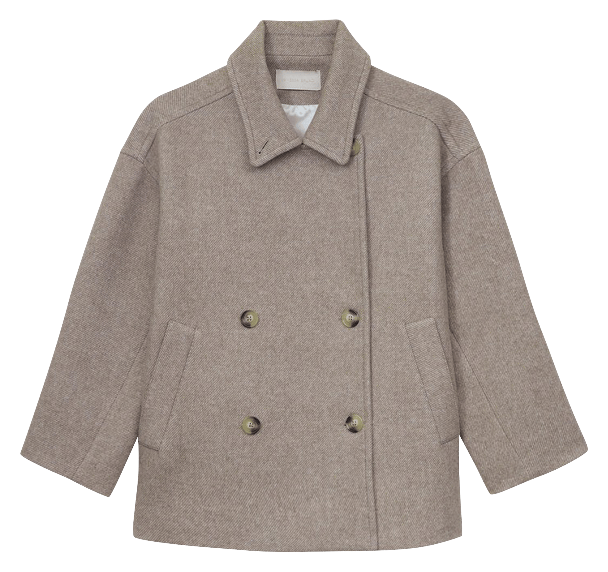 Jas met opstaande kraag - wolblend VANESSA BRUNO Beige