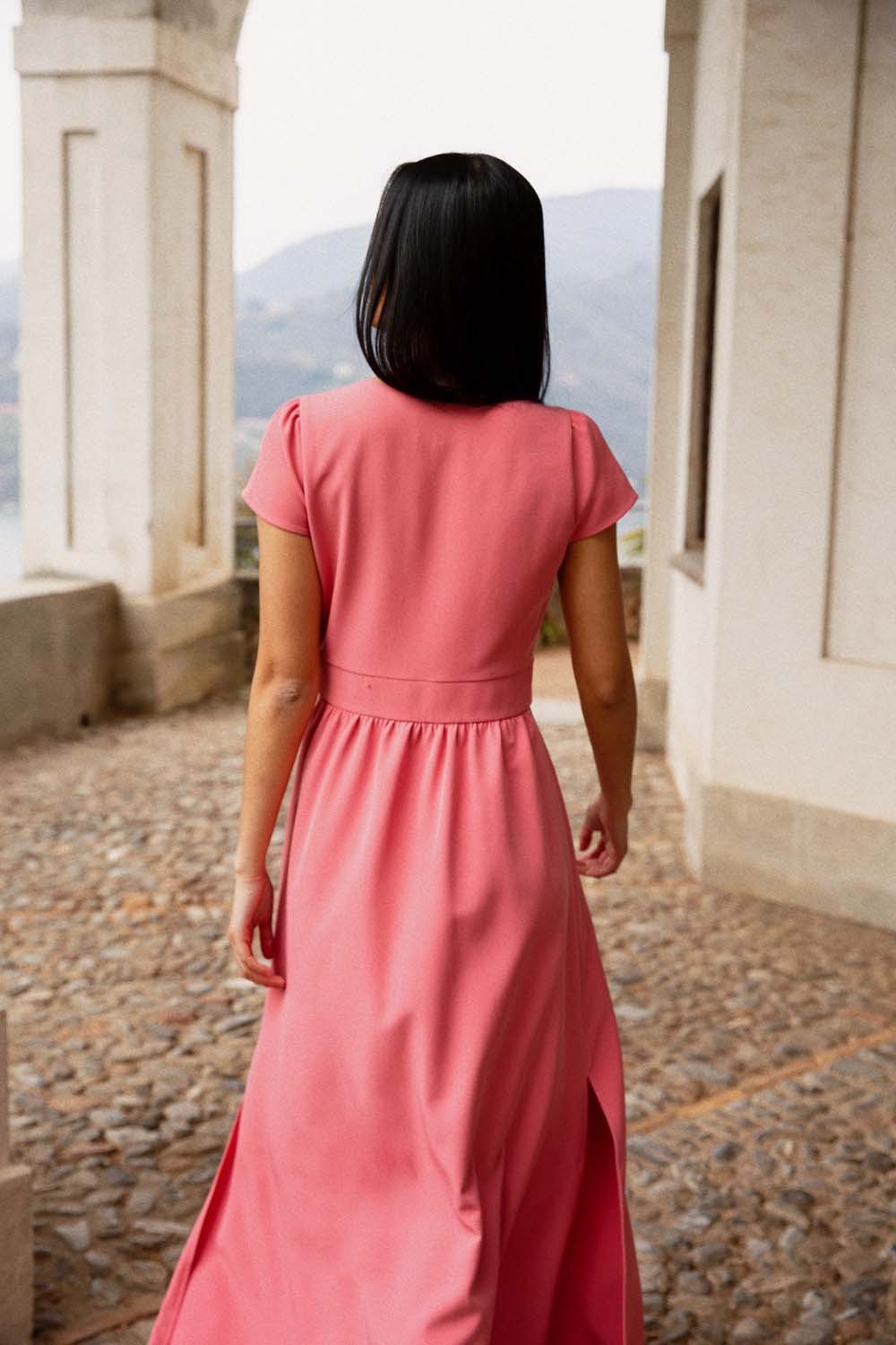 Robe longue MAISON LEMOINE - Seconde main Rose