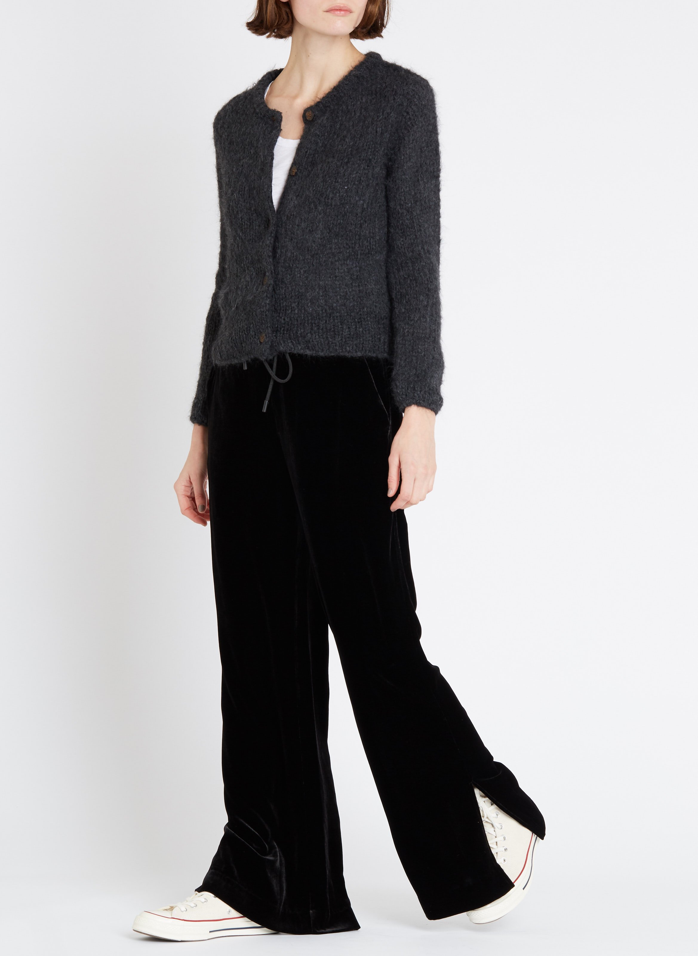 Débardeur col rond en coton mélangé AMERICAN VINTAGE Blanc