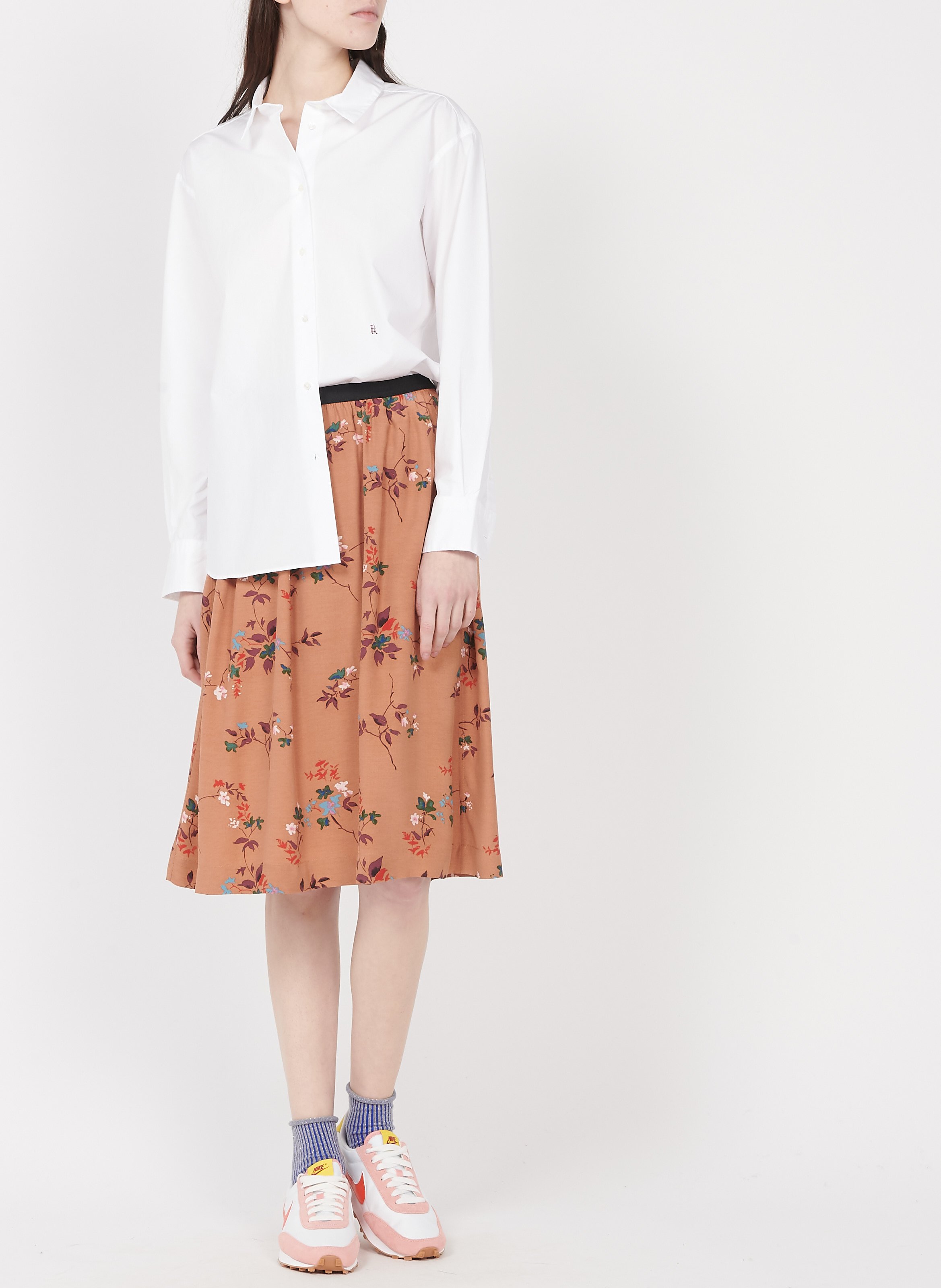 Chemise col classique en coton BELLEROSE Blanc