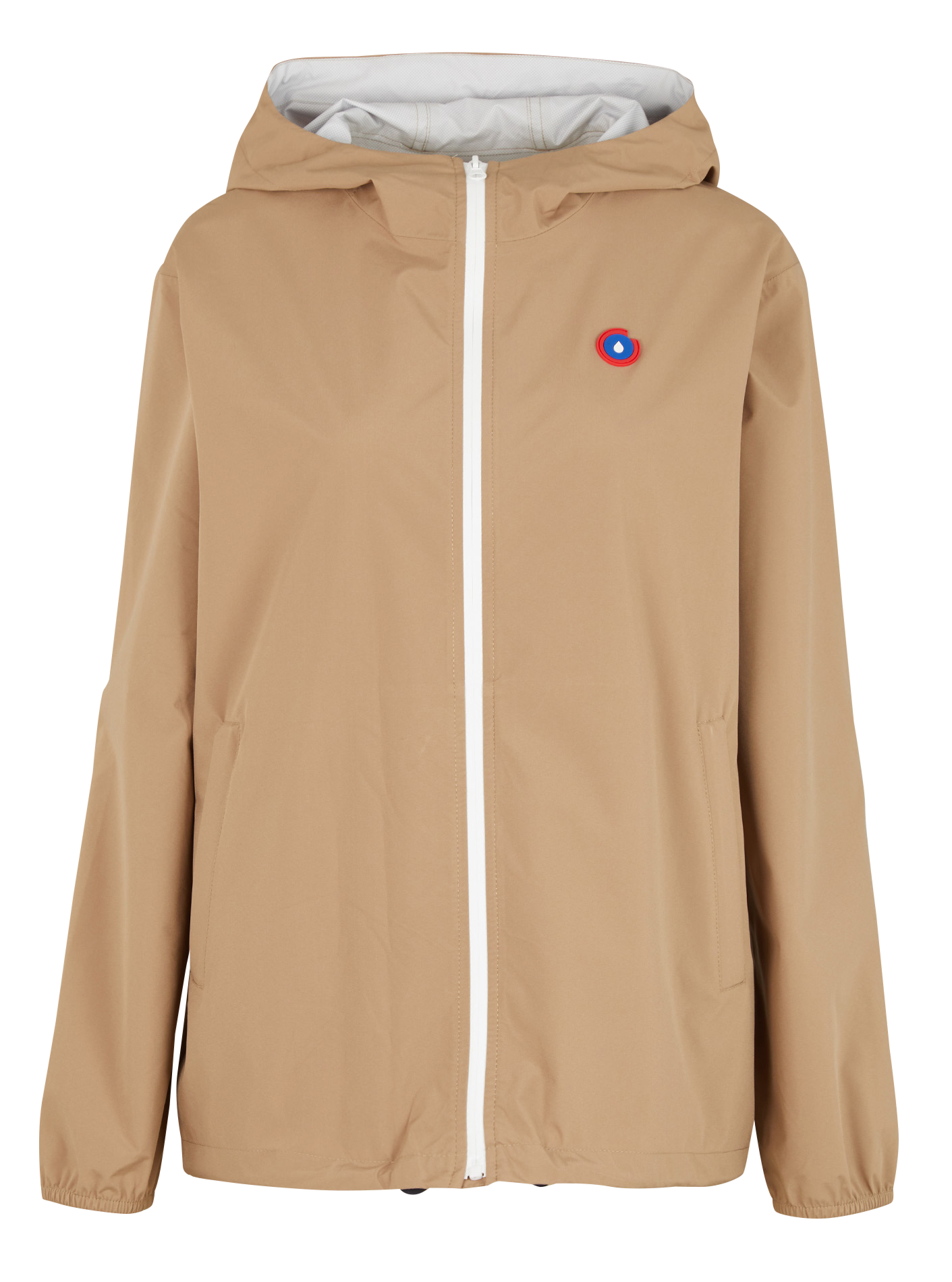 Imperméable court à capuche FLOTTE Beige