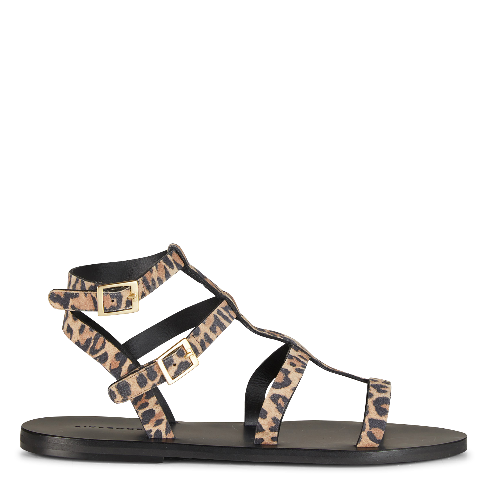 Platte, leren sandalen RIVECOUR Veelkleurig