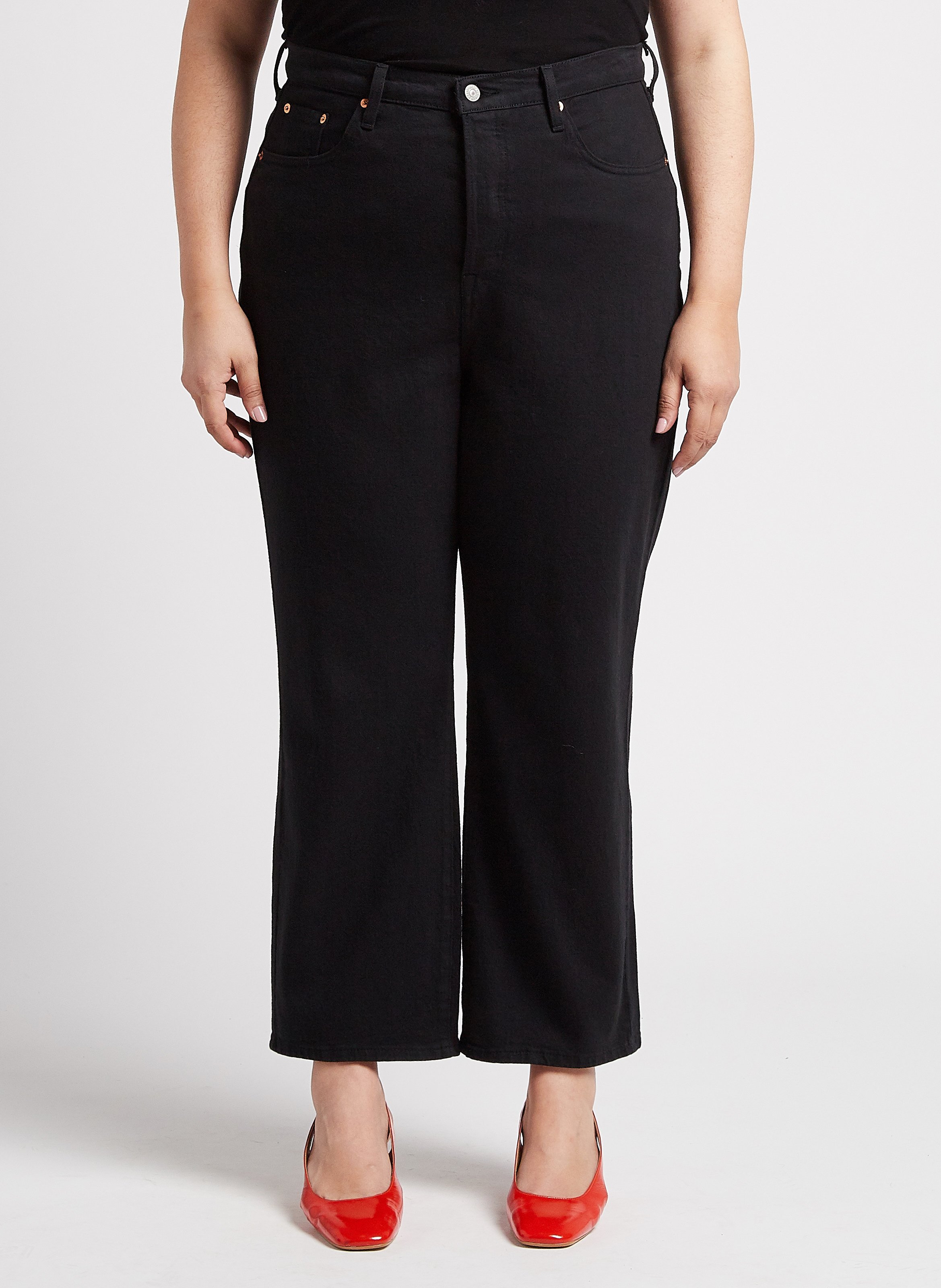 Jean droit en coton mélangé  LEVI'S Noir