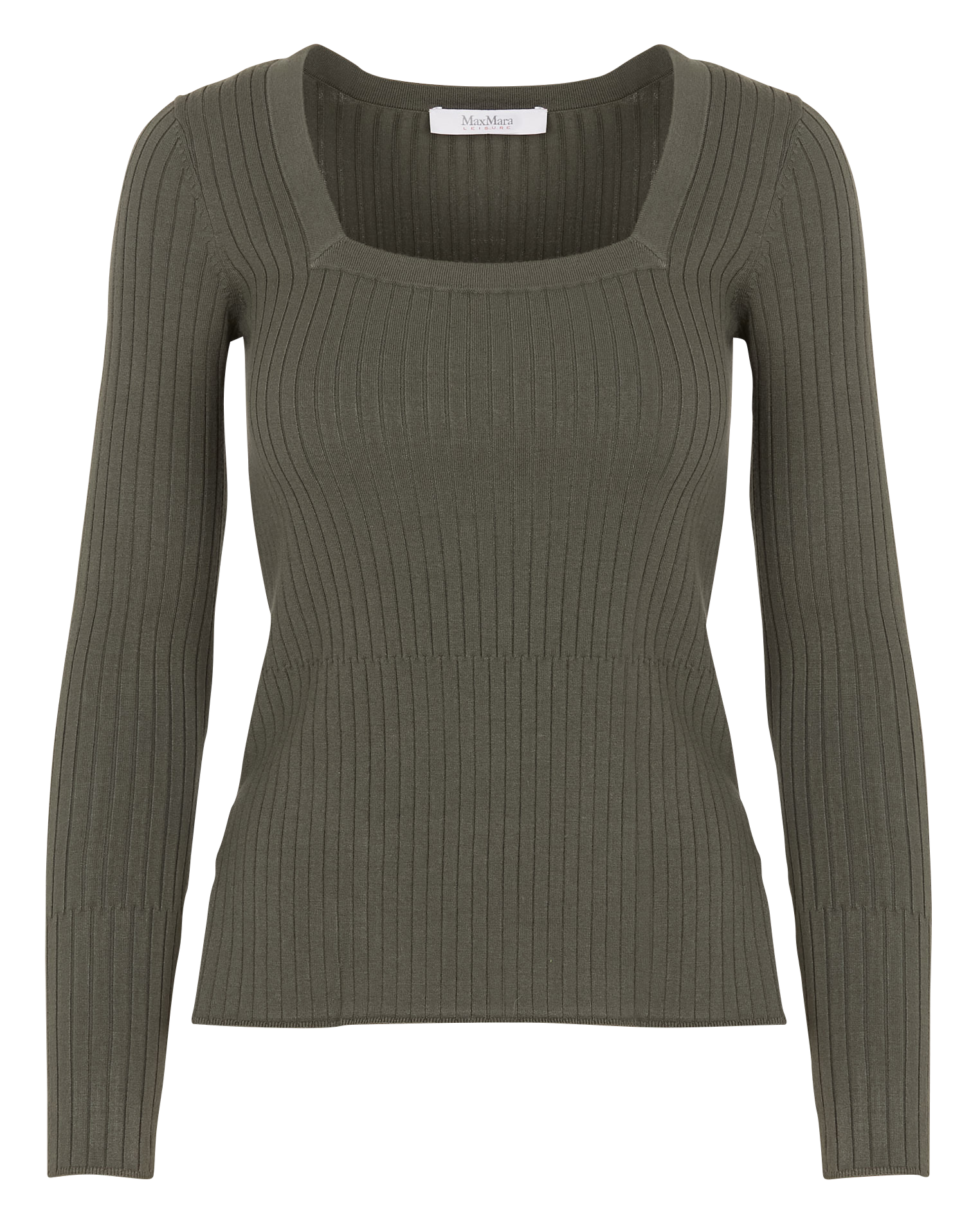 Square-neck sweater MAX MARA LEISURE Green