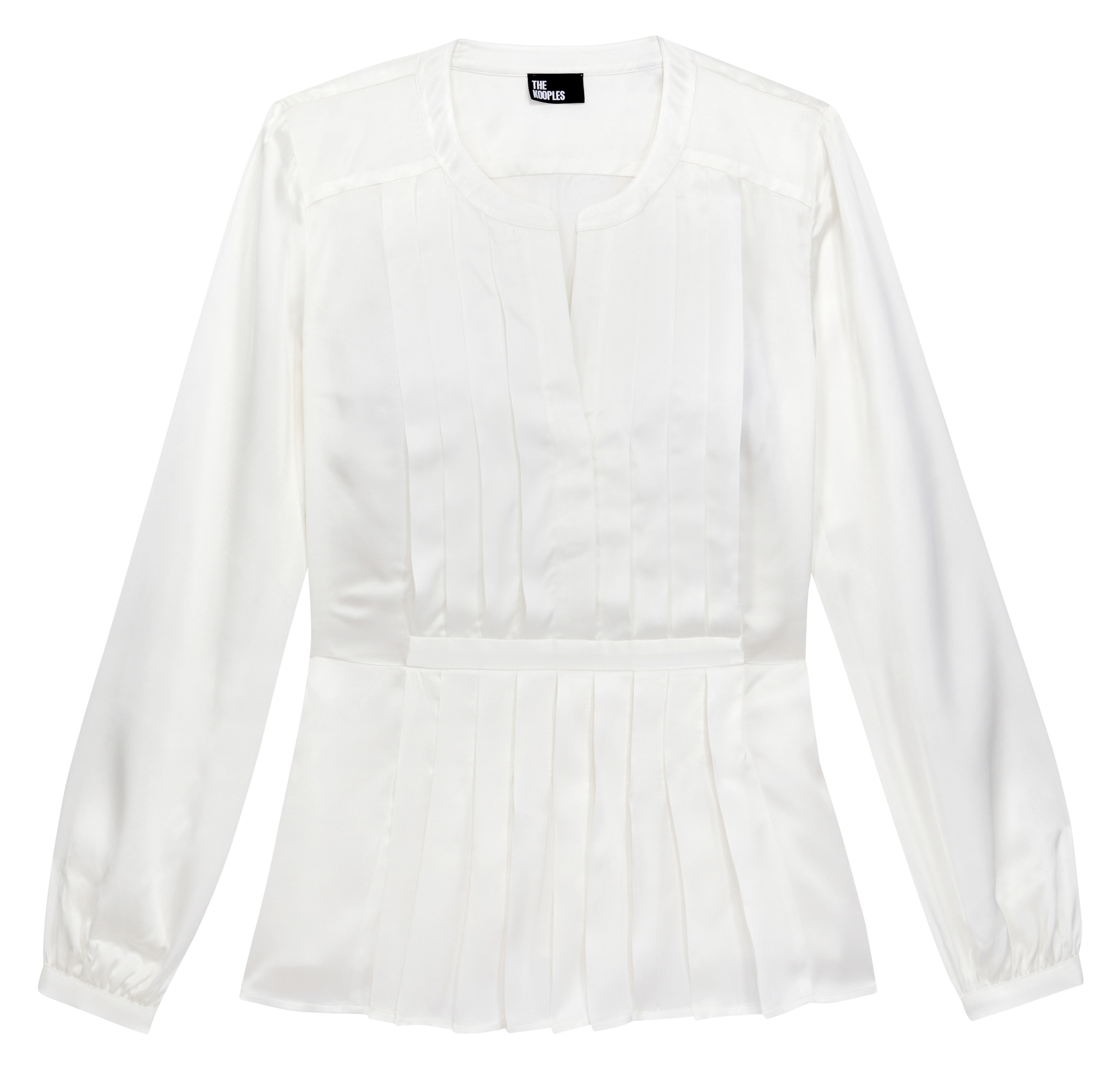 Pleated top with Tunisian collar THE KOOPLES Multicolored