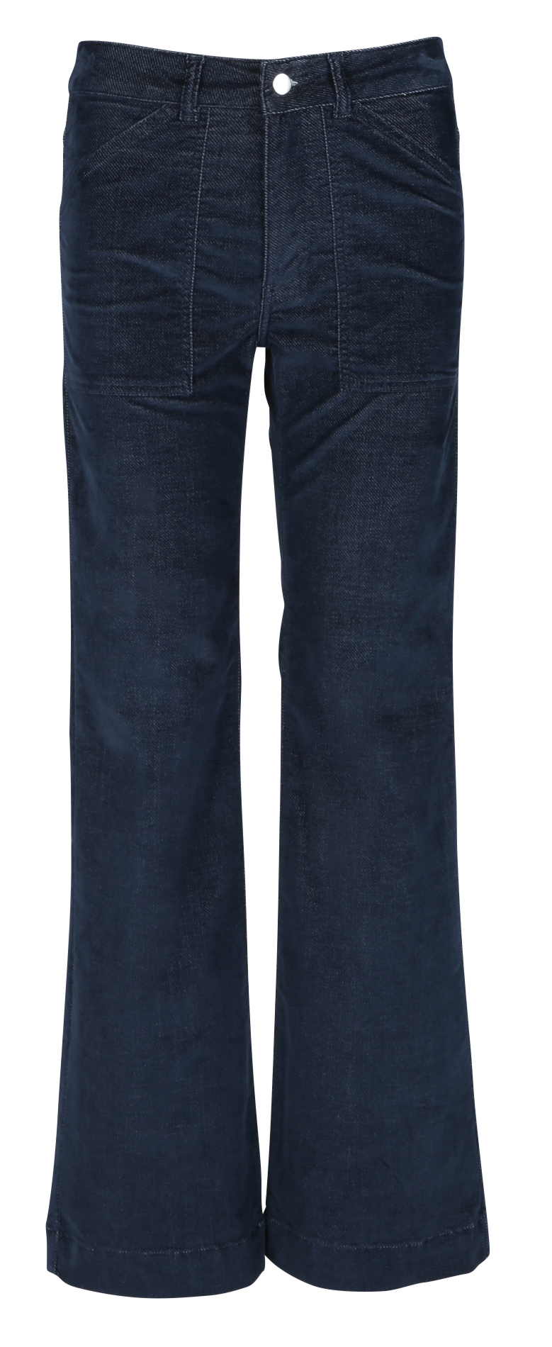 Ausgestellte Hose aus Baumwoll-Mix ACQUAVERDE Blau