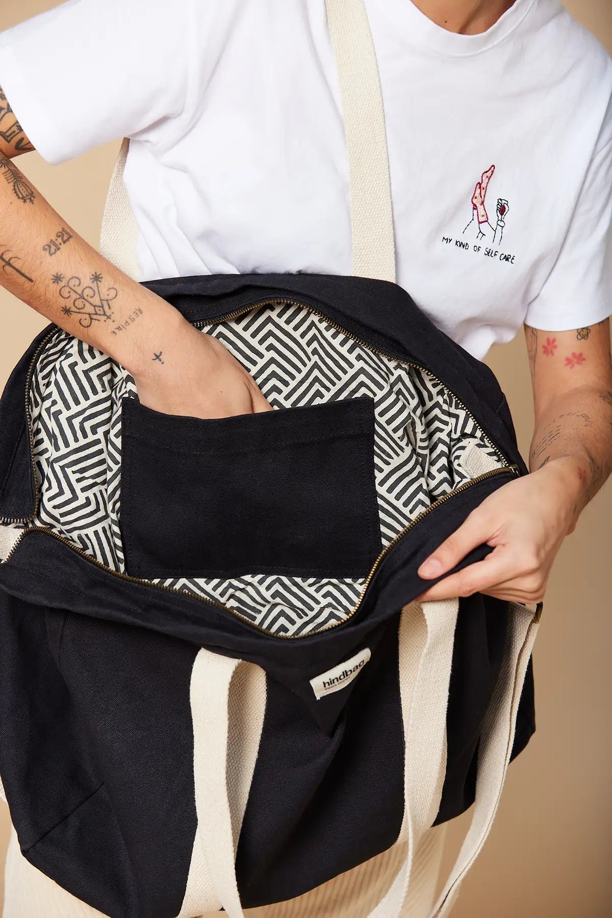 Cotton tote bag Black