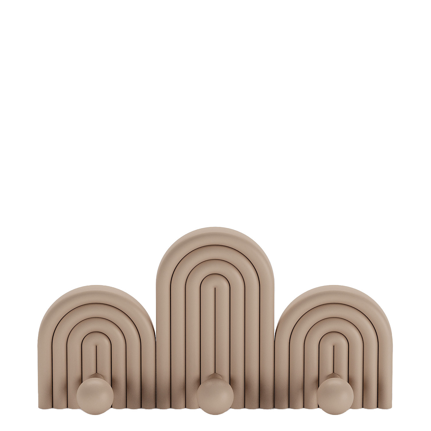 Three-hook metal coat hanger POTIRON PARIS