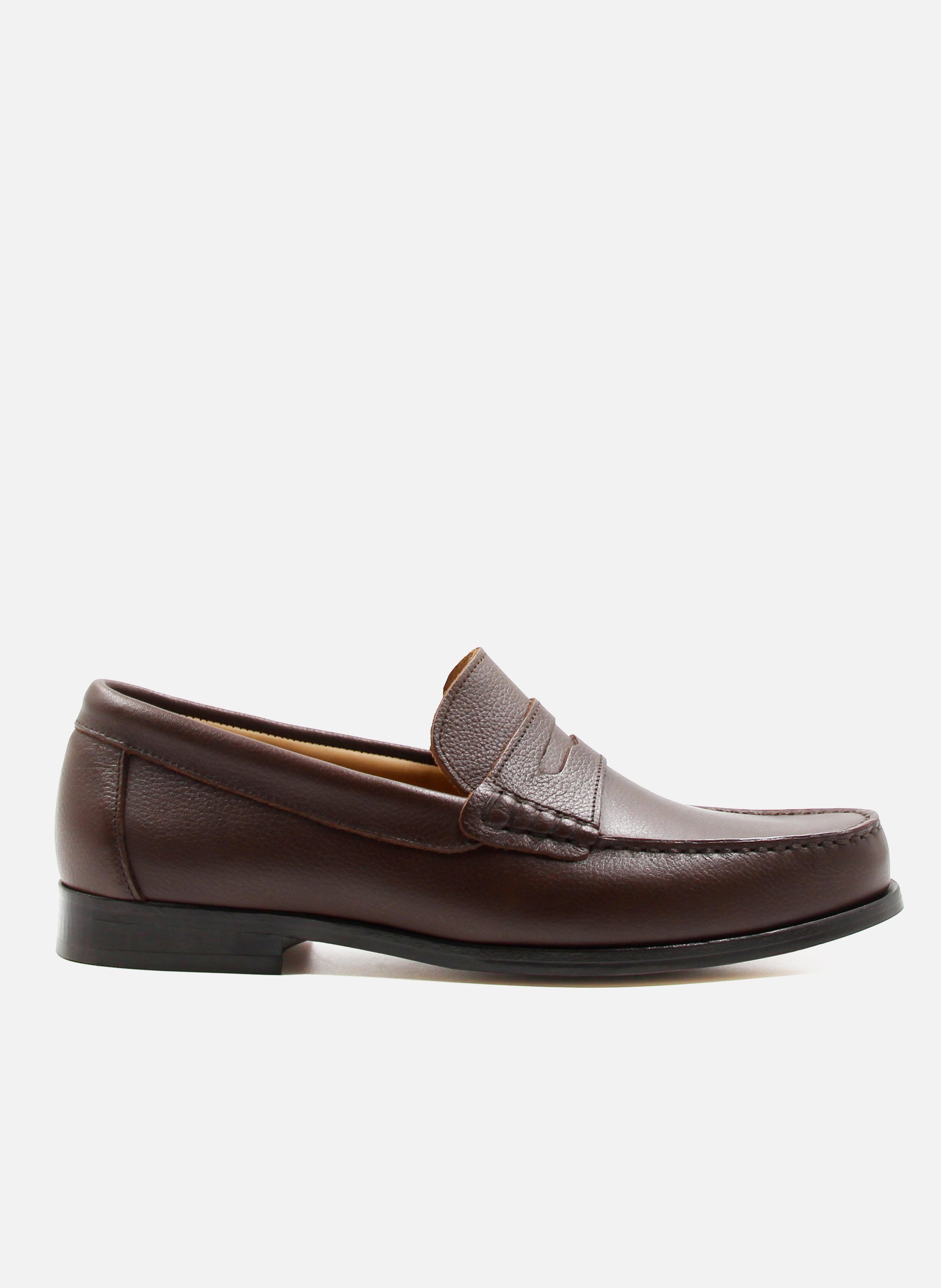 Grained leather Urban loafers JULES & JENN Brown