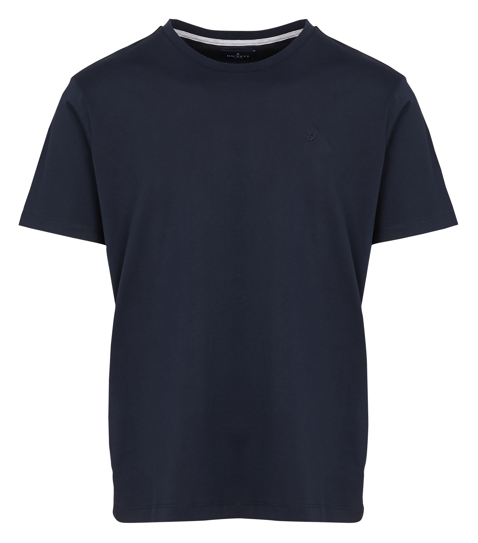 Tone-on-tone logo cotton t-shirt HACKETT Blue