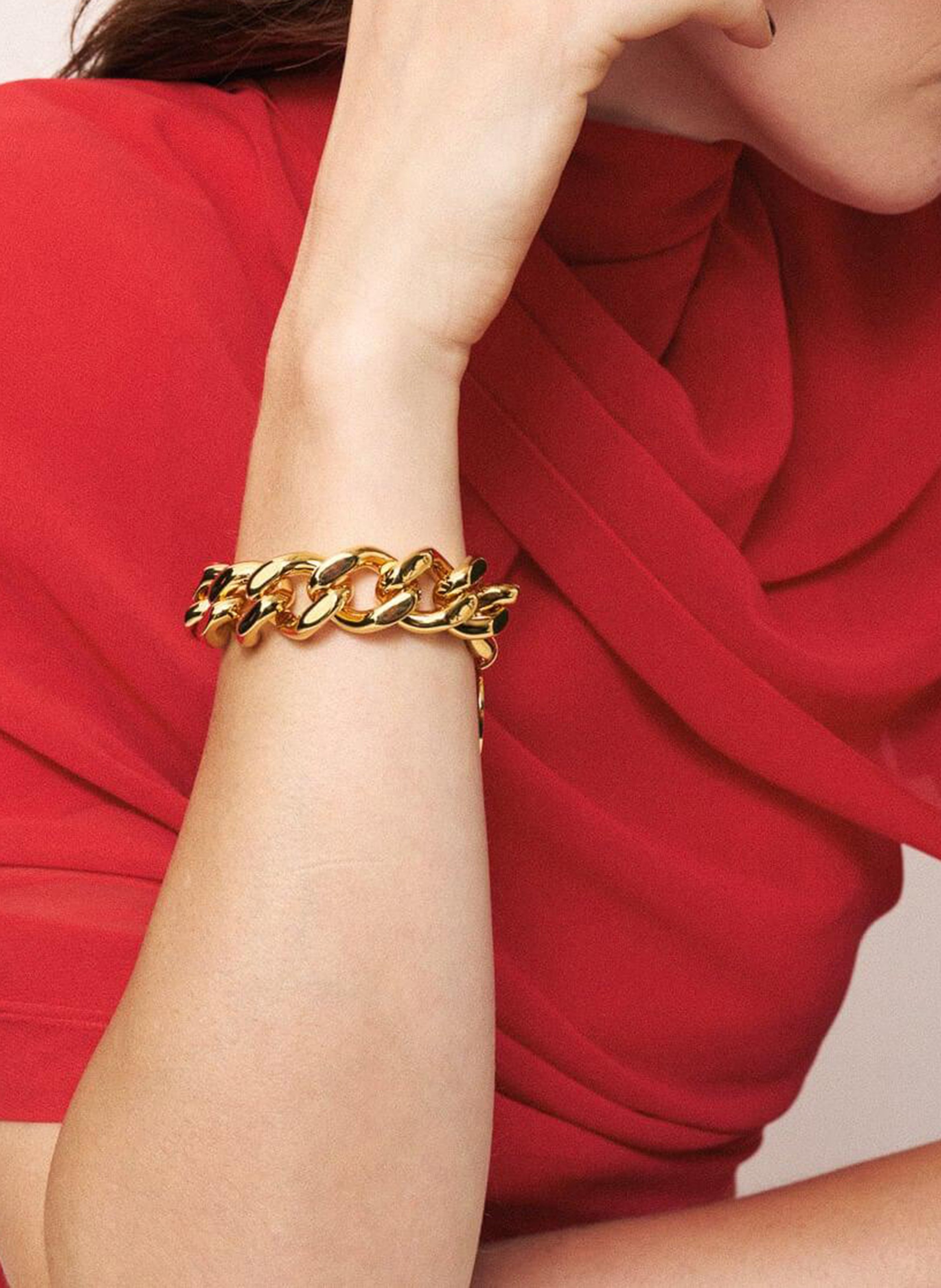 Armband mit flacher Kette VANESSA BARONI Golden