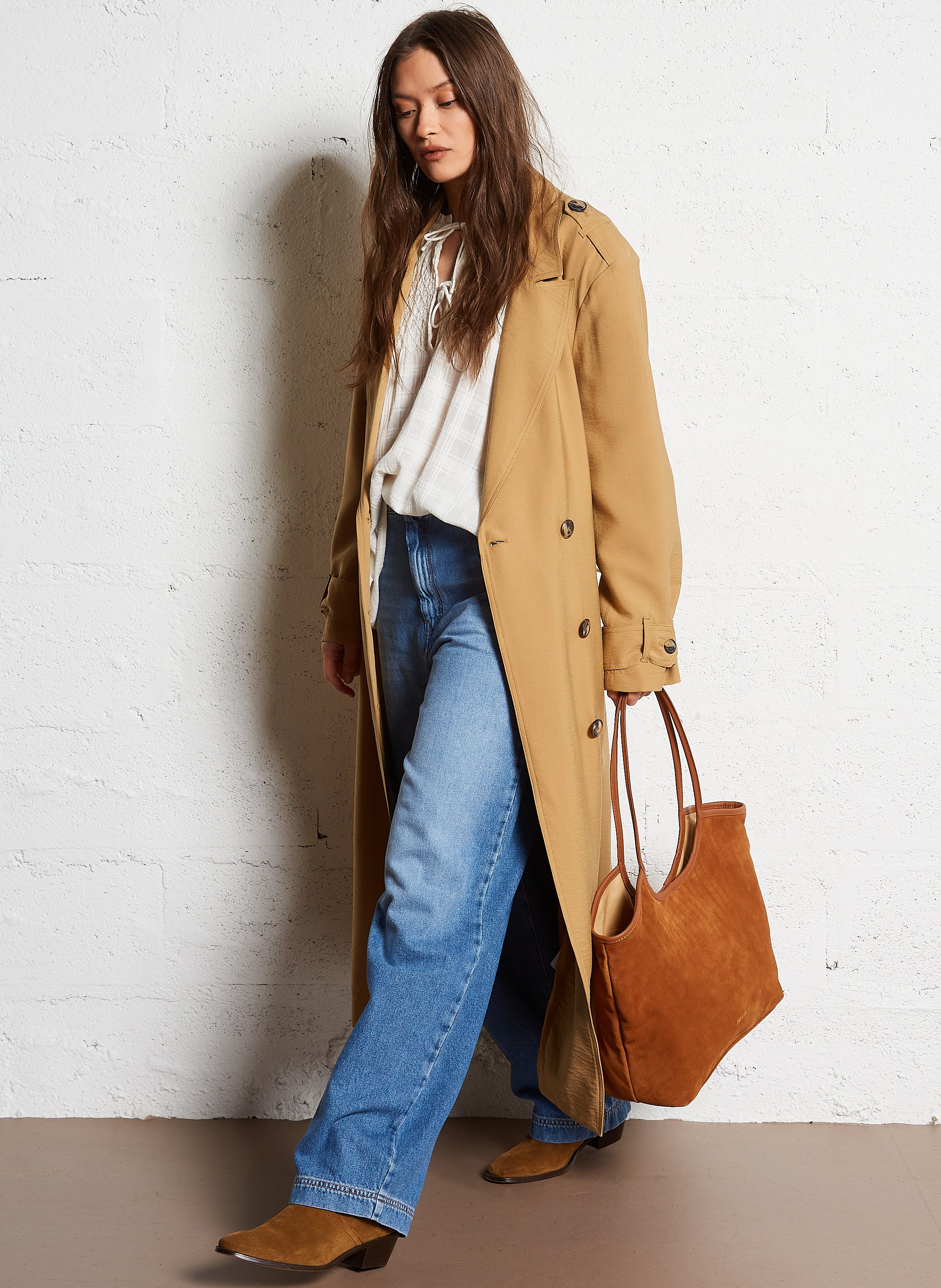 Cabas en cuir NAT & NIN Marron