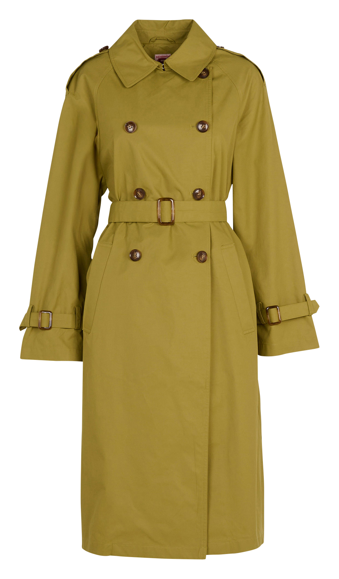 Trench oversize en coton mélangé Manuel Vert Bensimon Femme