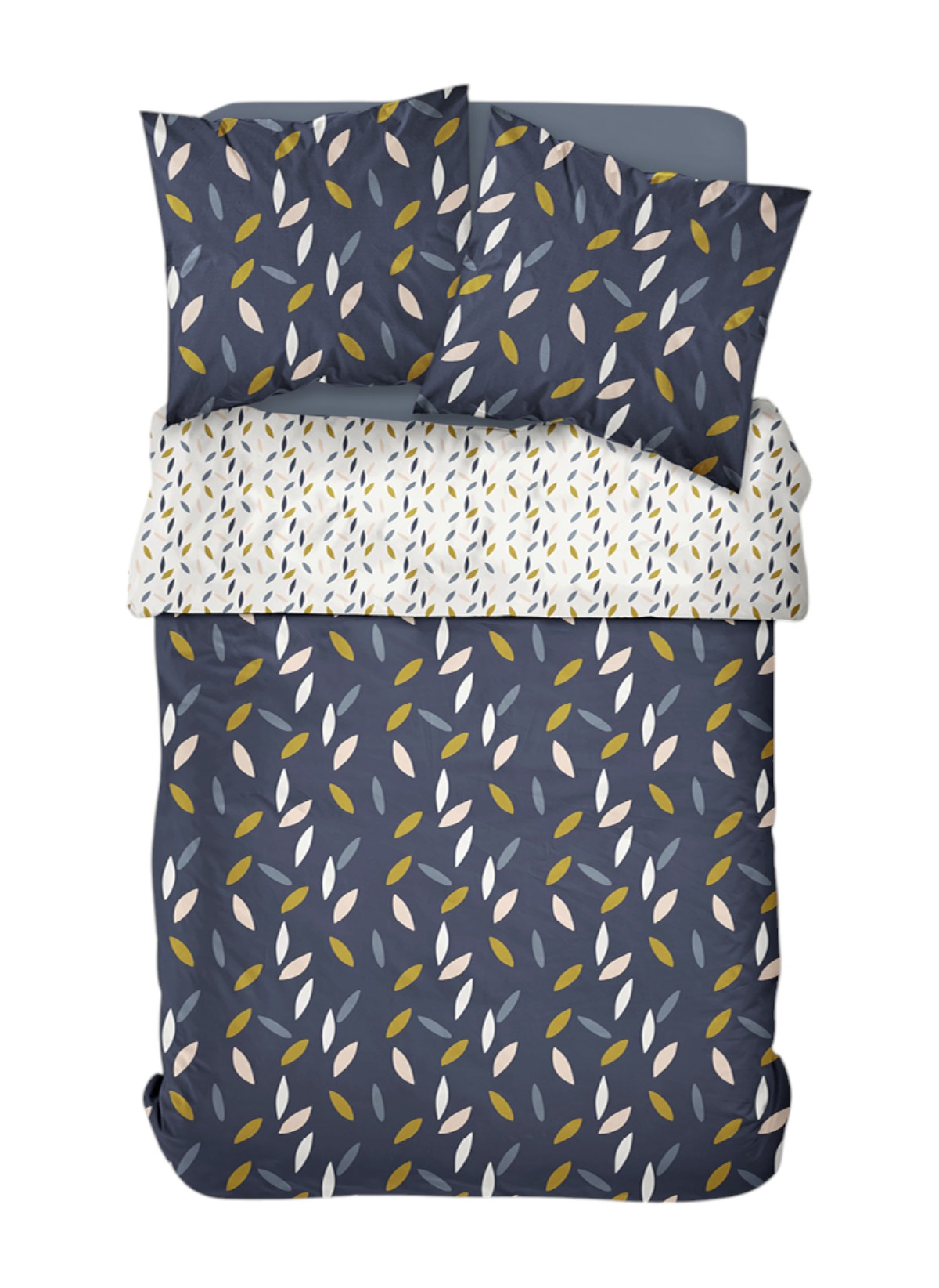 Printed cotton bed set TODAY LINGE DE MAISON Blue