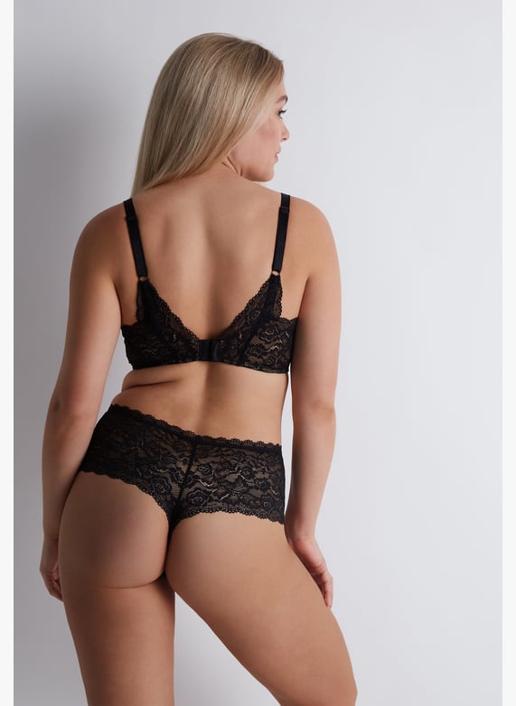 A la Folie kohl black underwired triangle bra | Black by AUBADE A la Folie kohl black underwired triangle bra Black