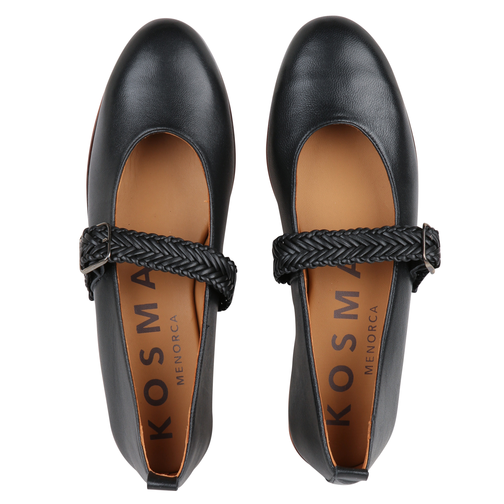 Ballerines en cuir KOSMA MENORCA Noir