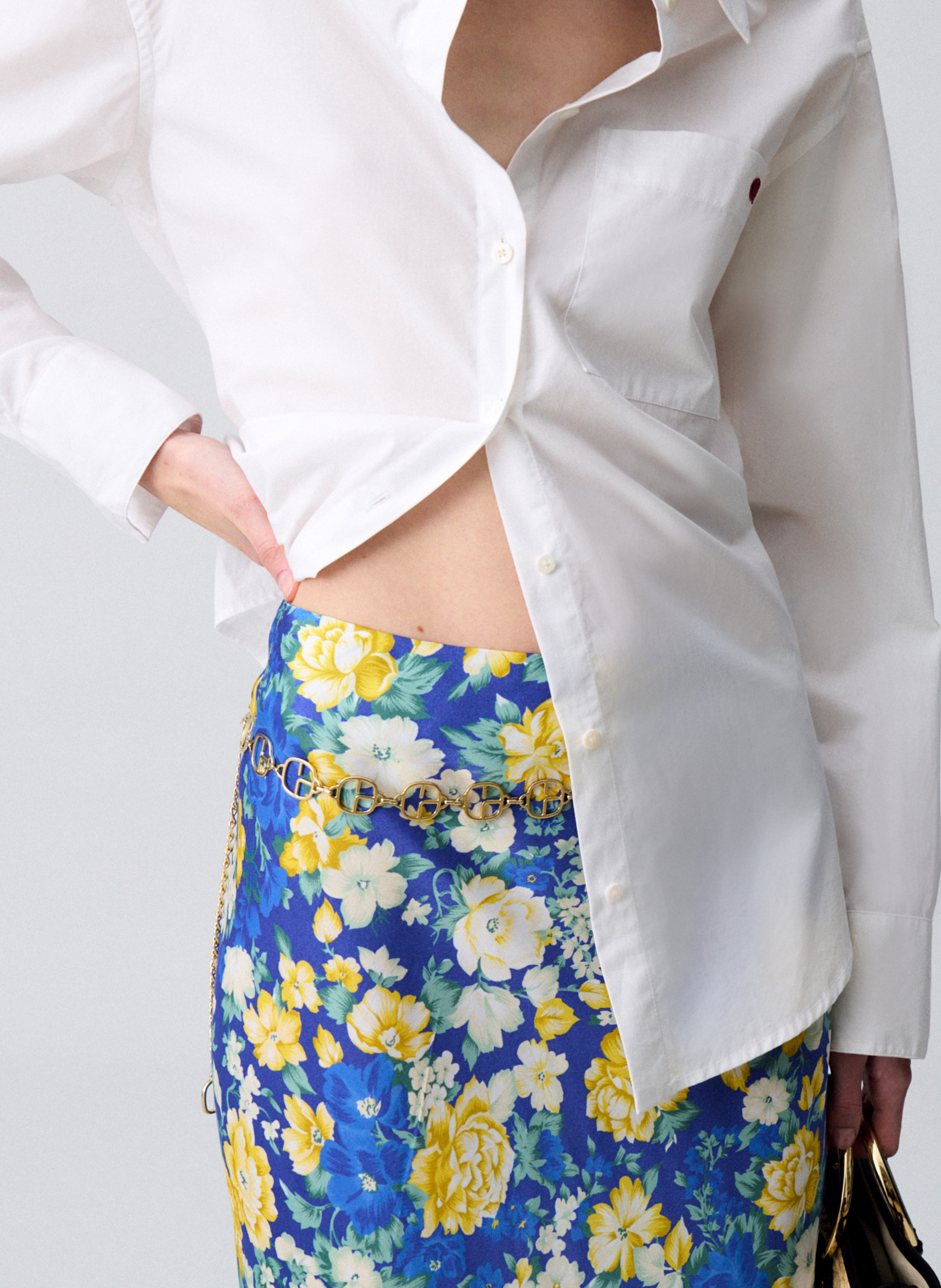 Jupe midi droite imprimée Multico Claudie Pierlot - Femme