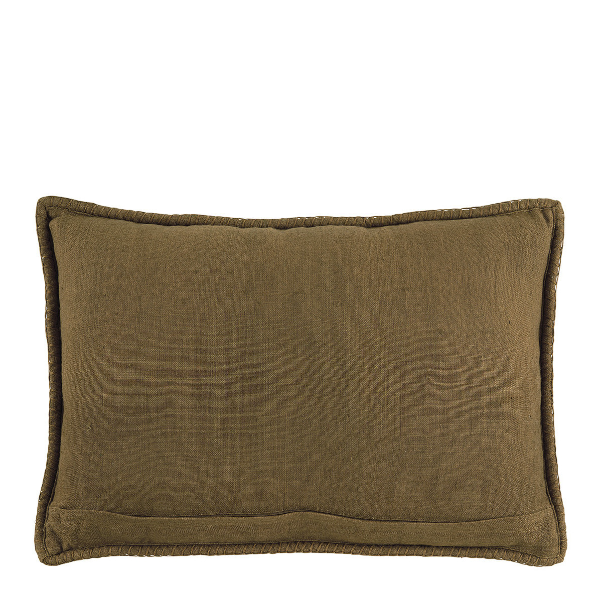 Linen cushion BLANC D'IVOIRE Brown