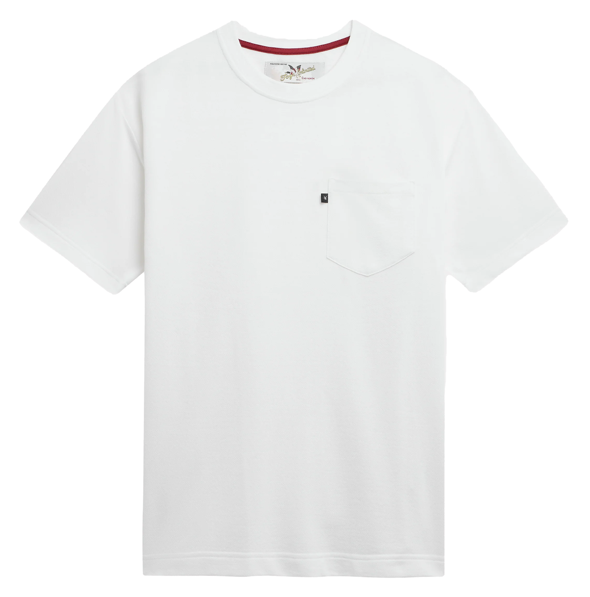 Tee-shirt droit uni à poche poitrine CHEVIGNON Blanc