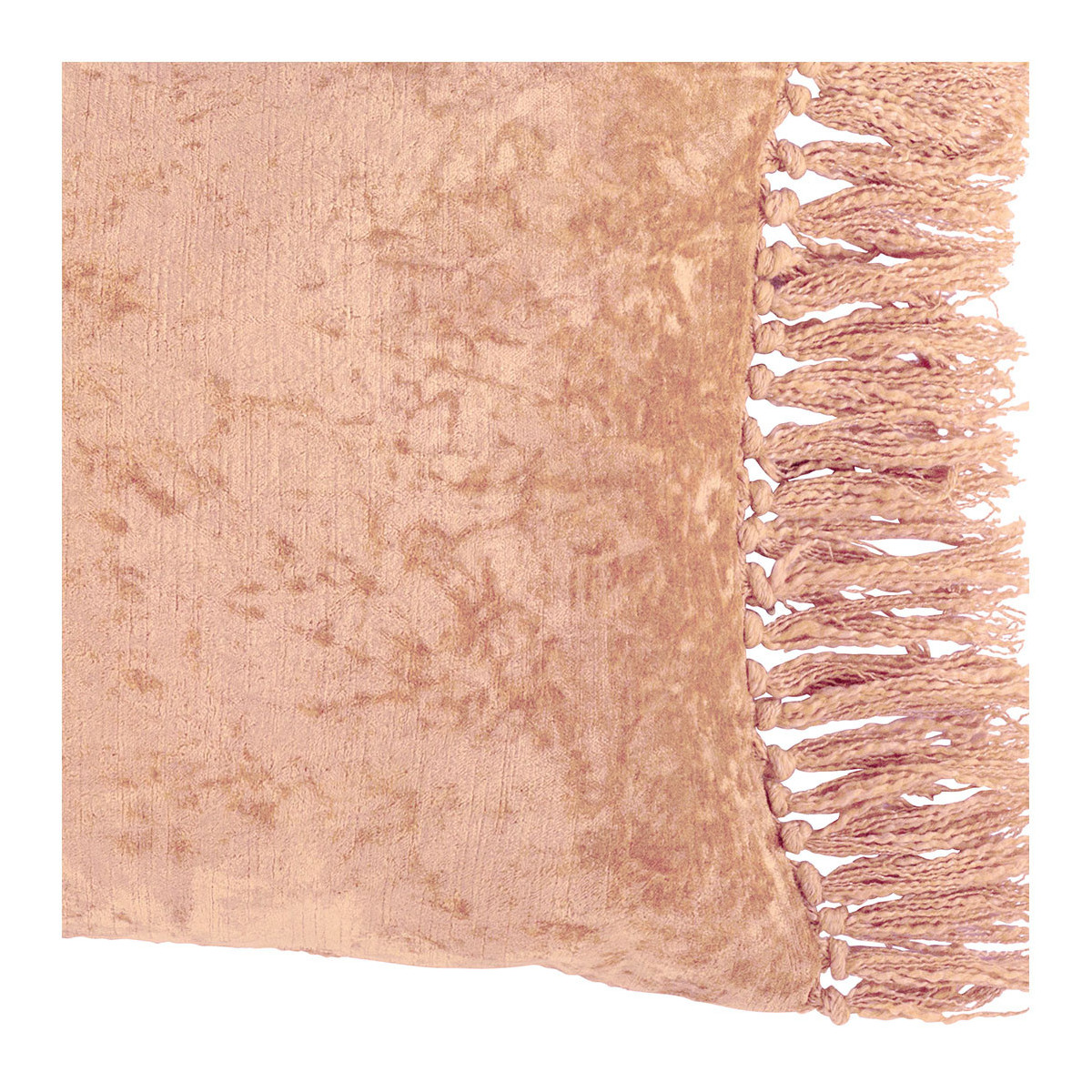 Iridescent velvet cushion cover BLANC D'IVOIRE Pink