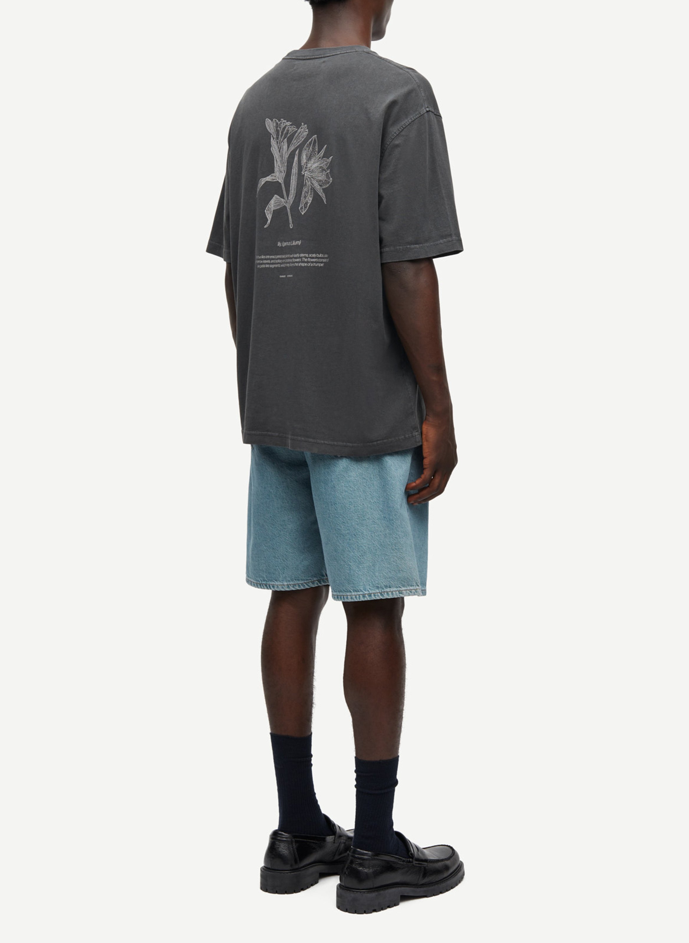 Tee-shirt droit en coton bio imprimé SAMSOE SAMSOE Multicolore