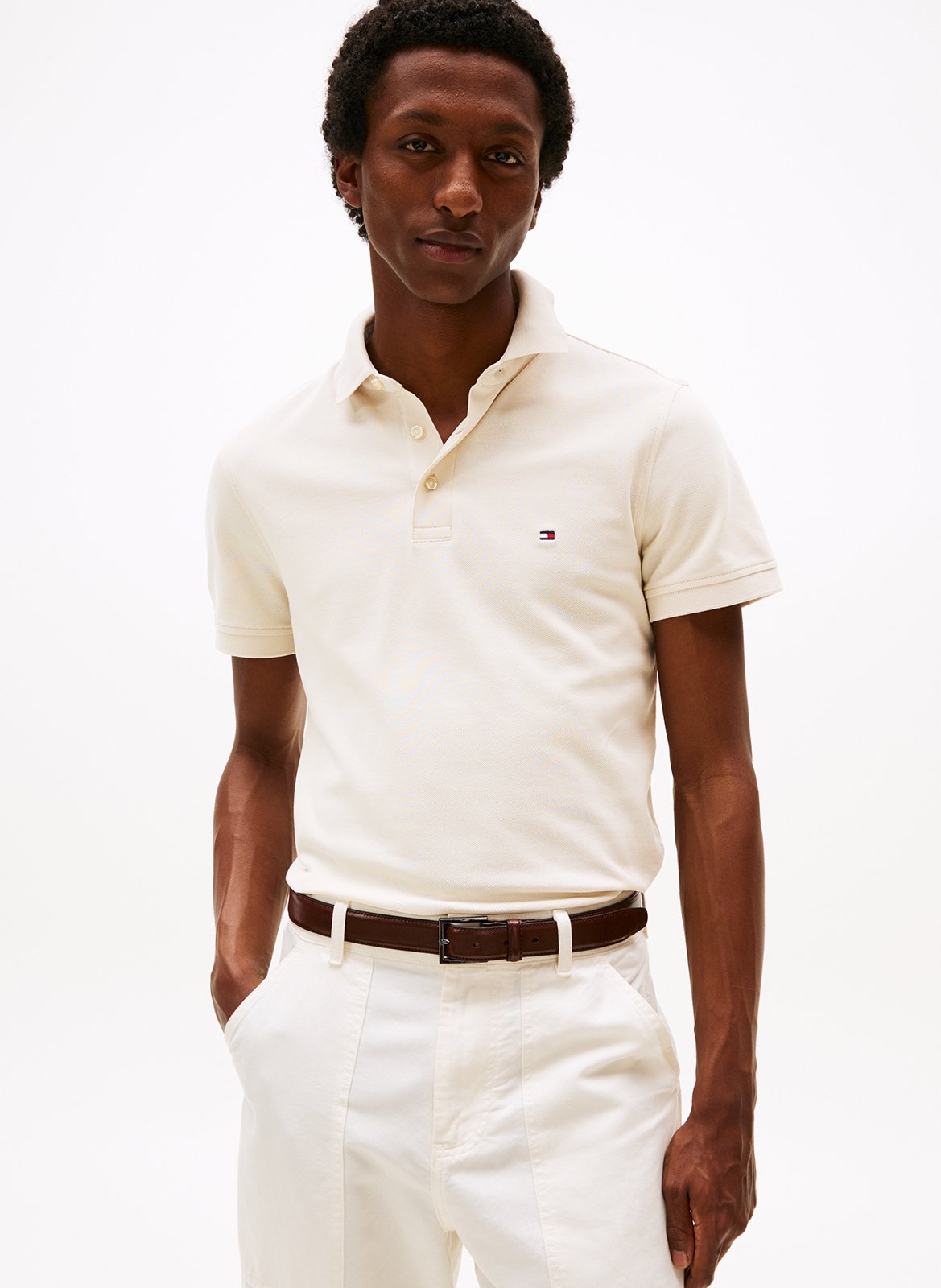 Polo slim-fit en coton bio TOMMY HILFIGER