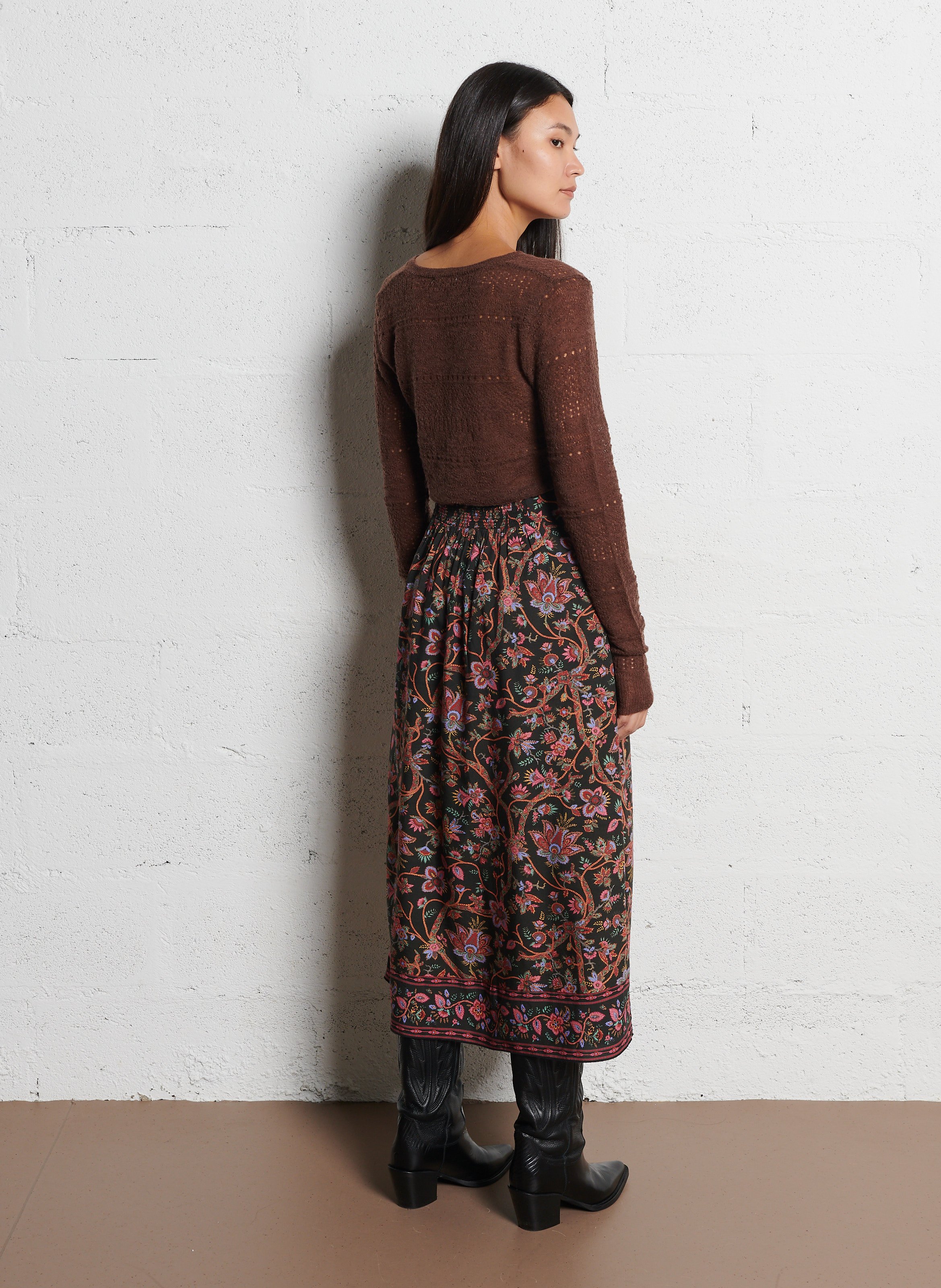 High-neck sweater LOUISE MISHA Brown