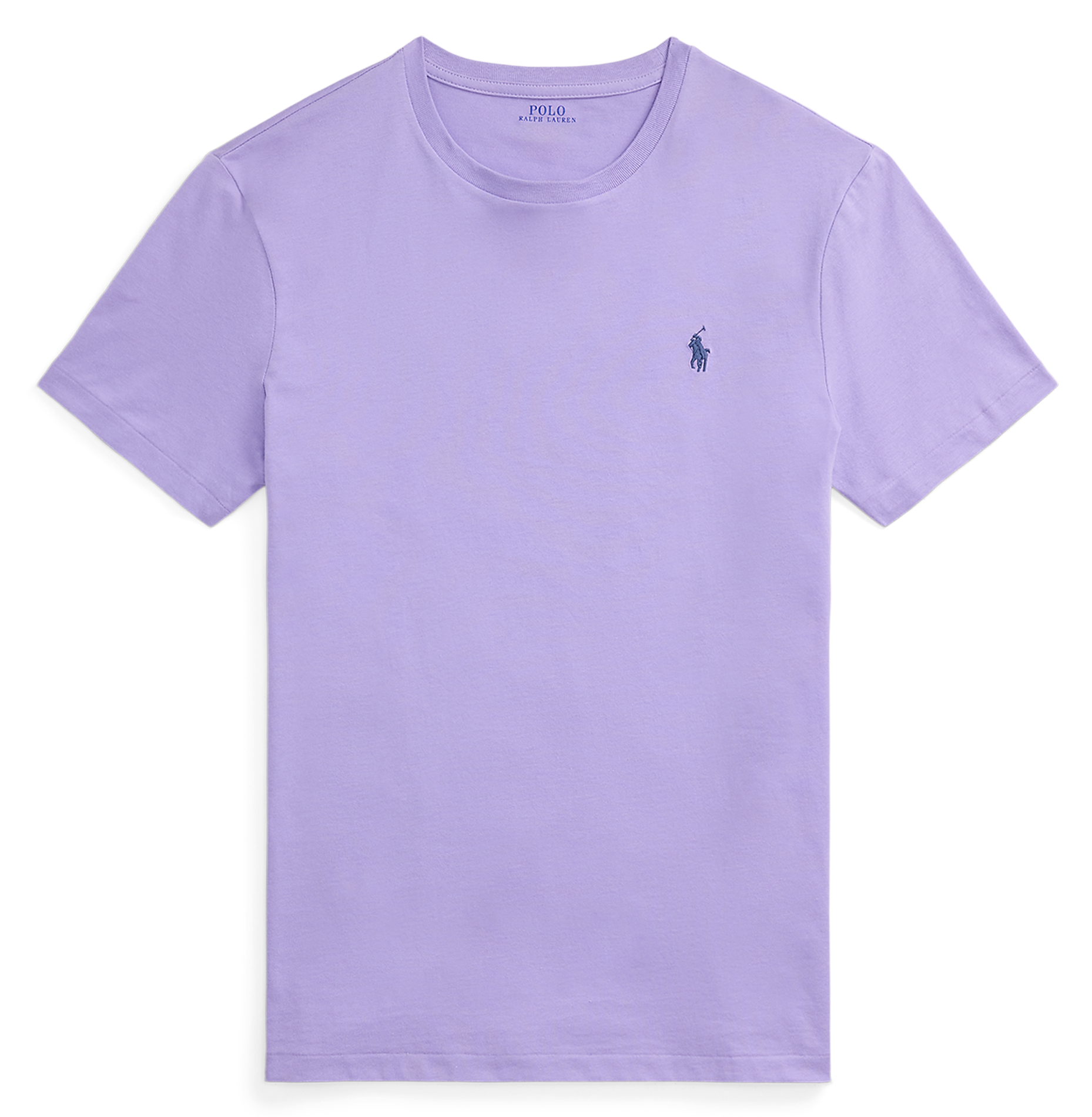 Tee-shirt col rond slim-fit en coton POLO RALPH LAUREN Violet