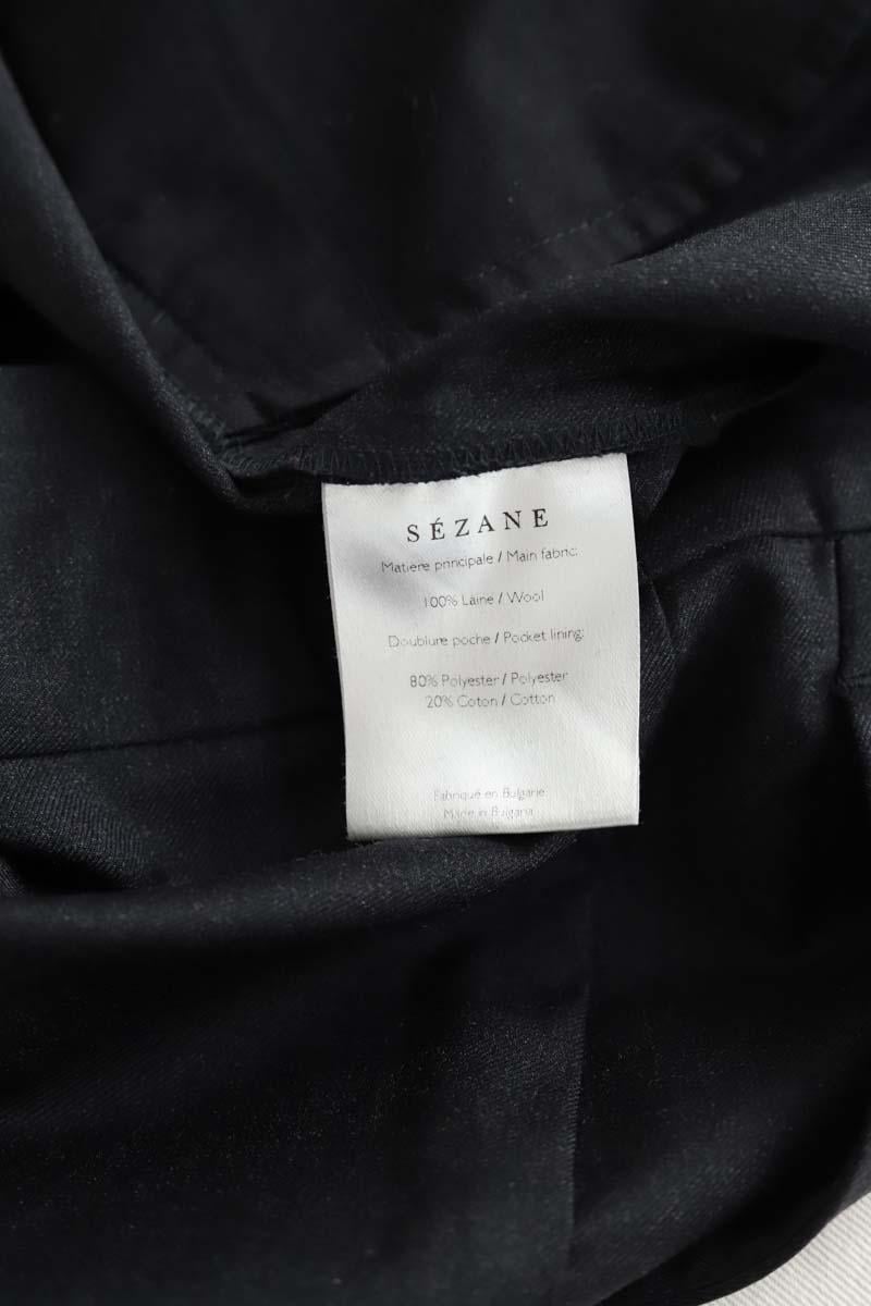 Bandol straight woollen trousers SEZANE - Seconde main Grey