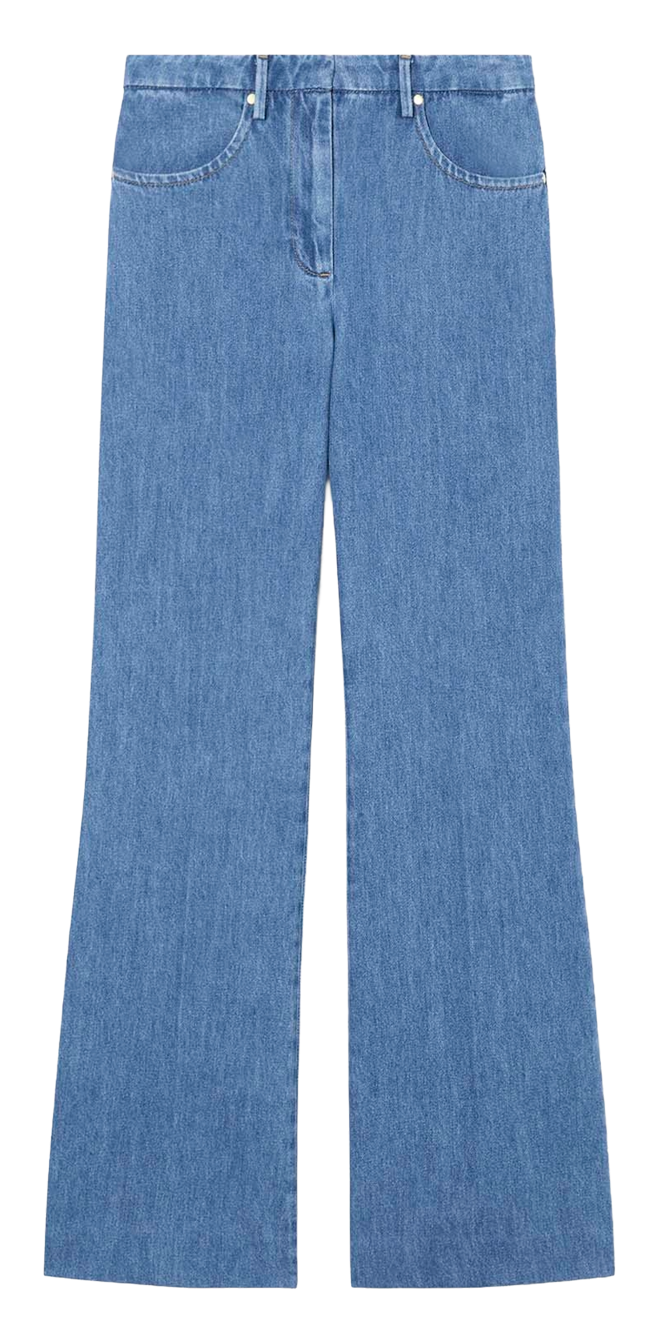Wide-leg cotton jeans TARA JARMON Blue