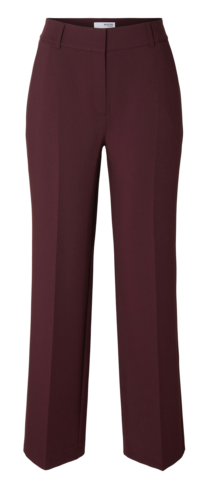 Pantalon droit SELECTED Prune