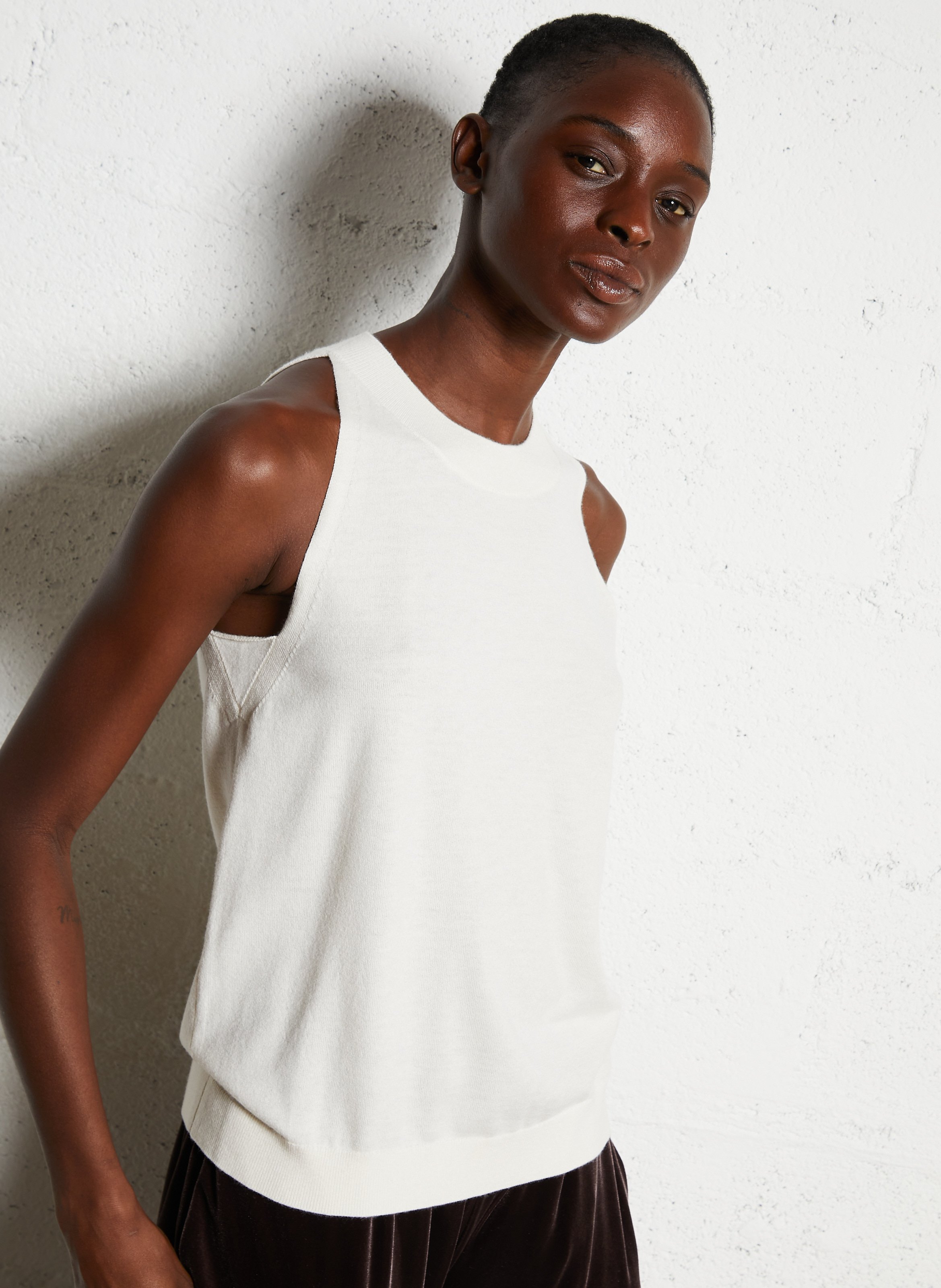 Débardeur droit en maille MAISON 123