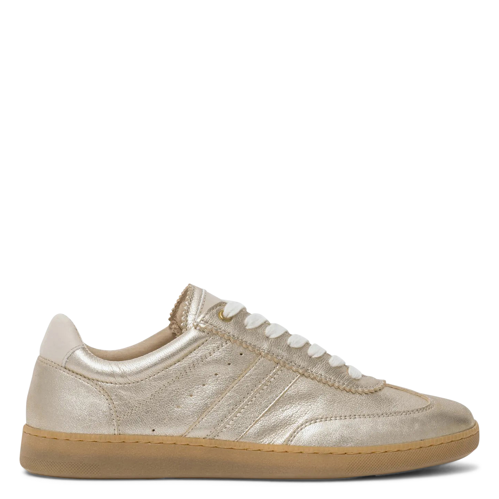 Baskets basses métallisées BOCAGE Doré