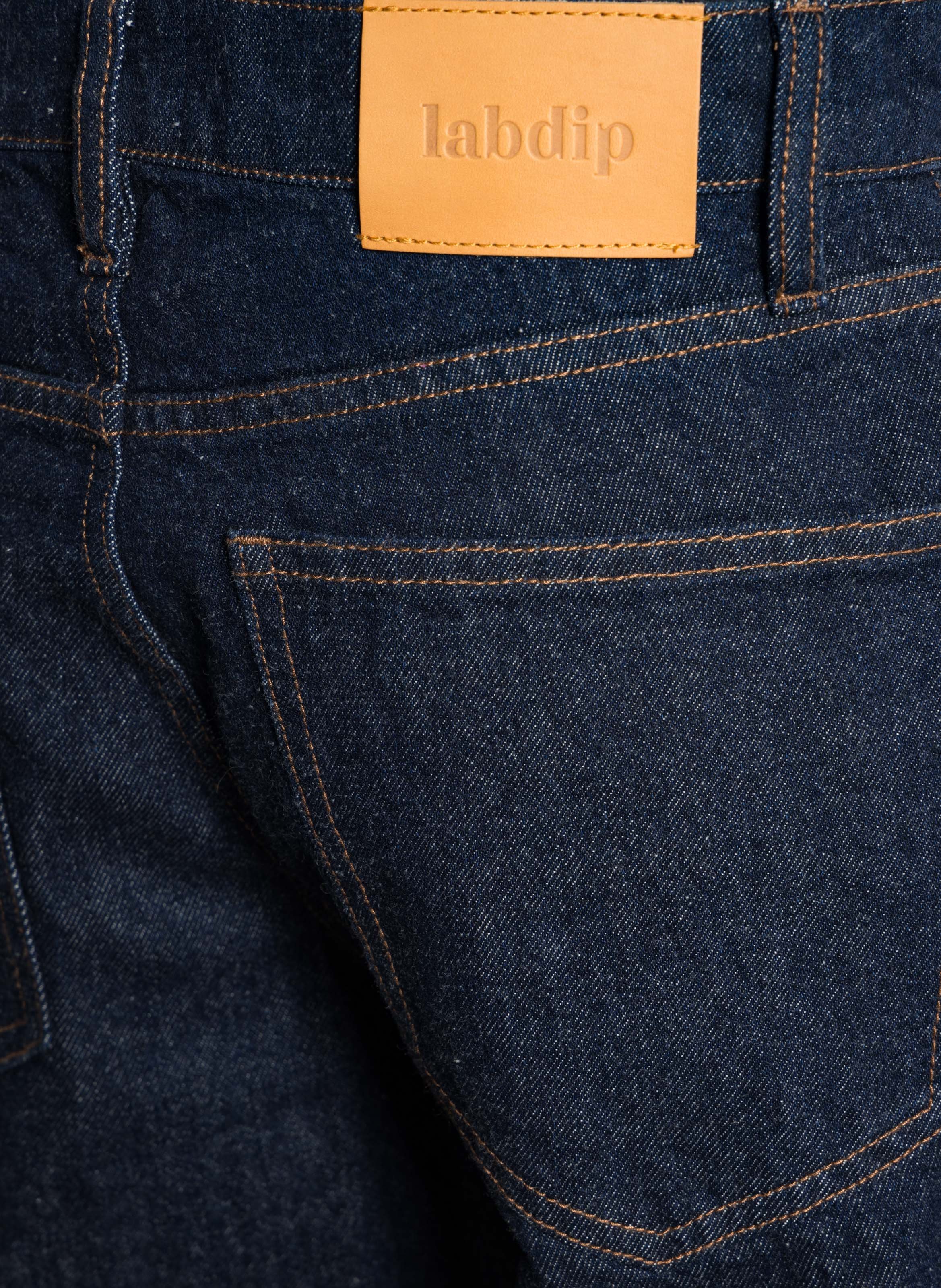 Jean large en coton LAB DIP Bleu