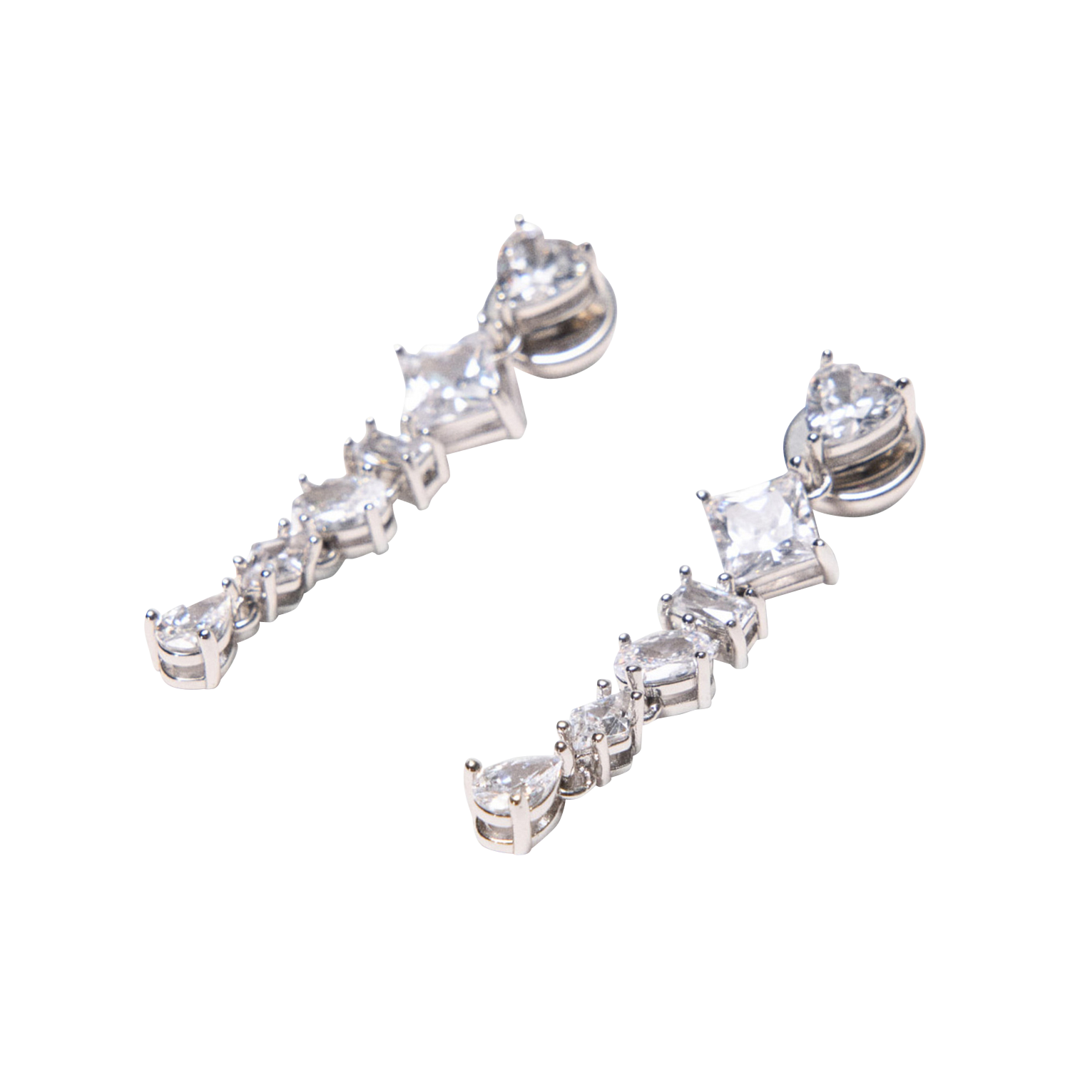 Boucles d'oreilles à strass MAJE Argent