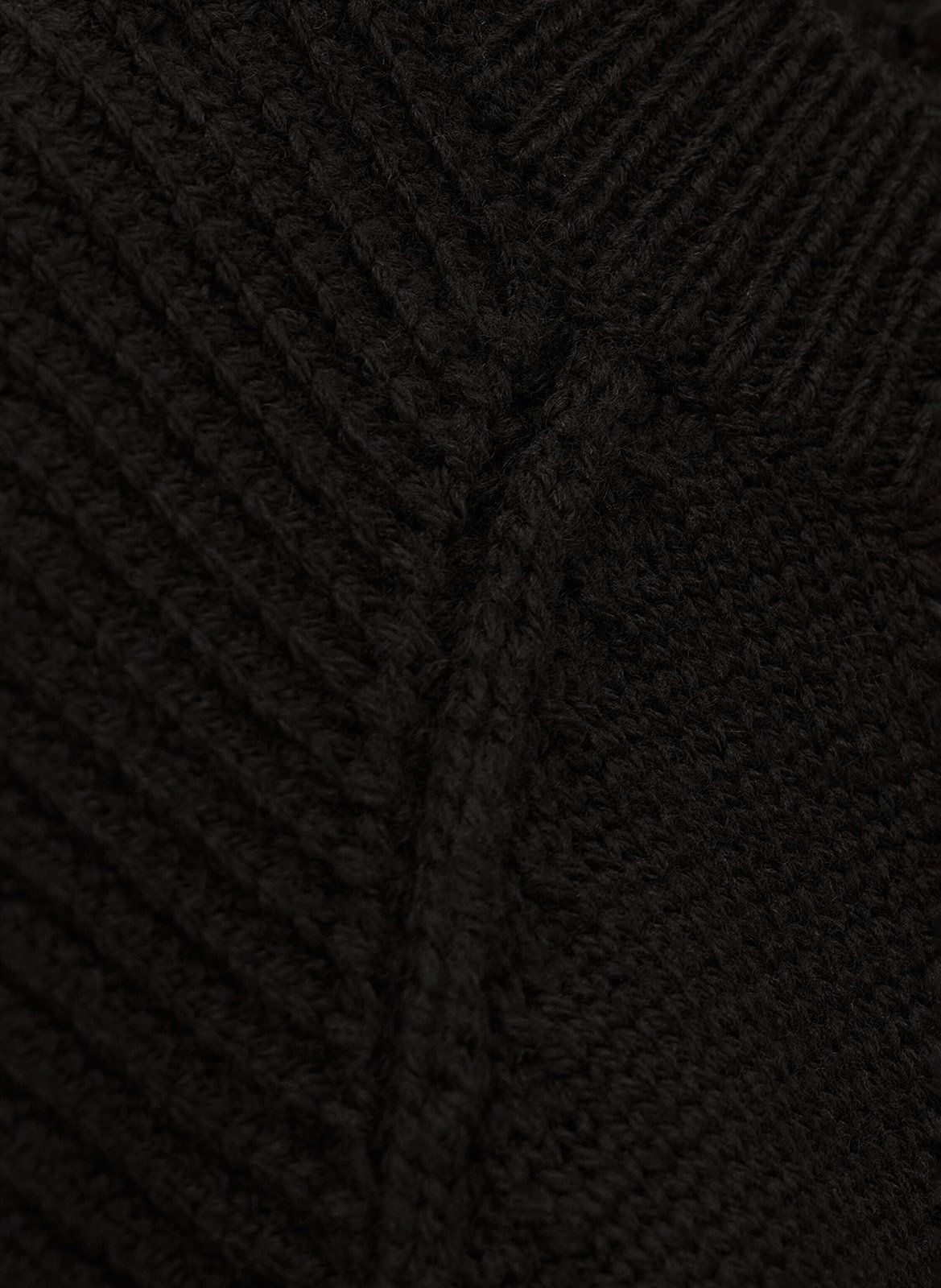 Rechte, wollen trui met ronde hals BA&SH Zwart
