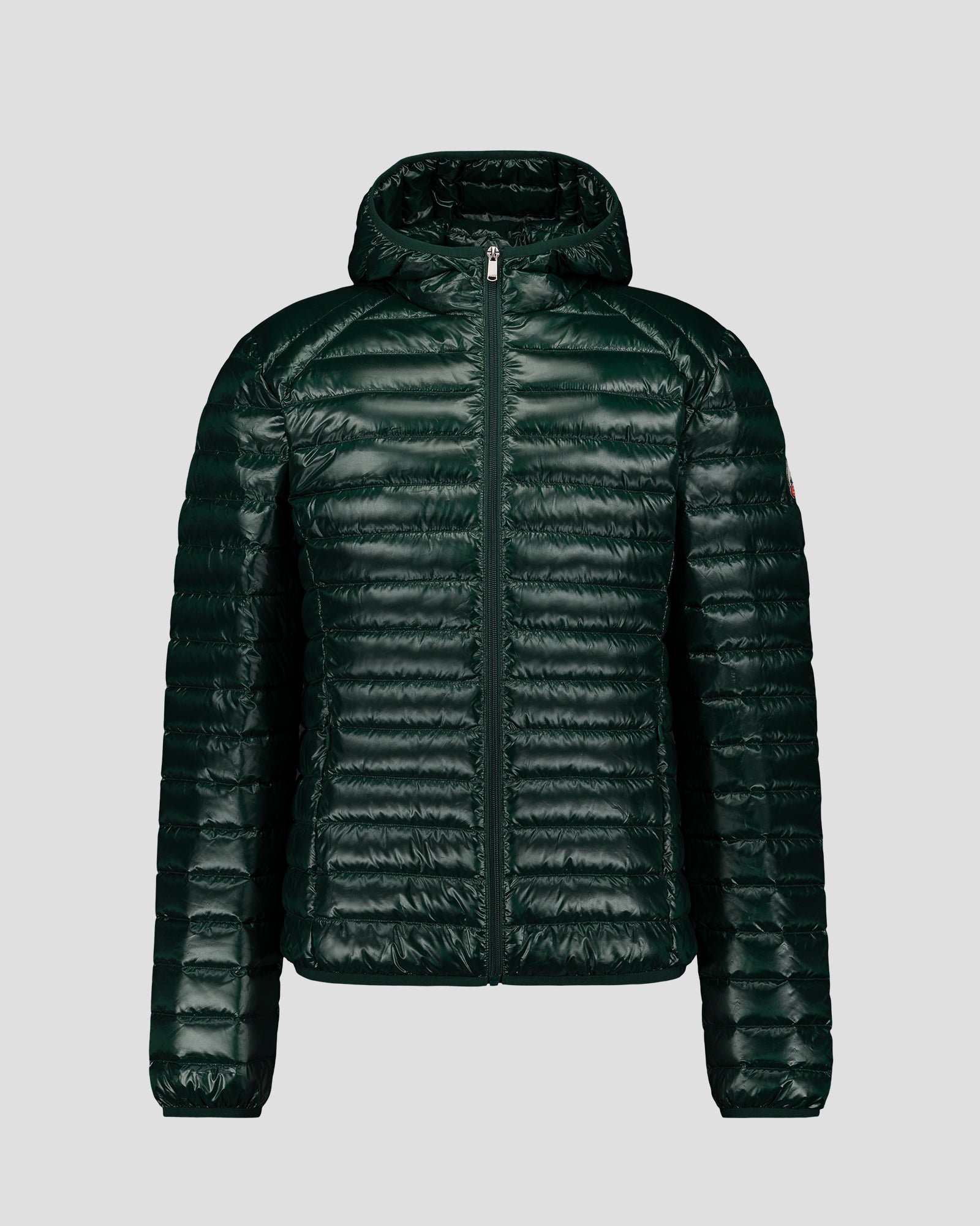 Shiny forest nico light hooded puffer coat JOTT Green