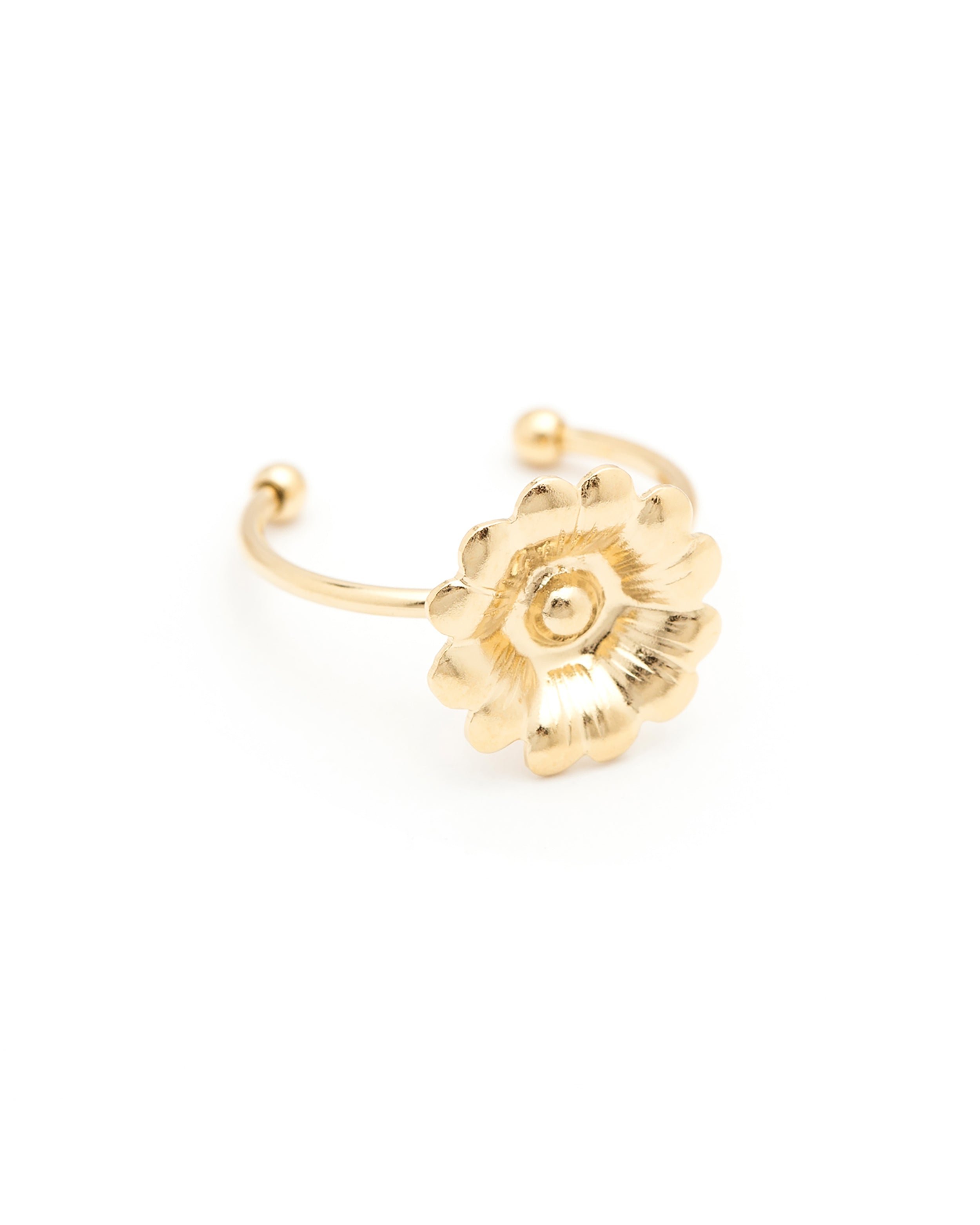 THÉIA - silver-plated flower ring MONSIEUR SIMONE